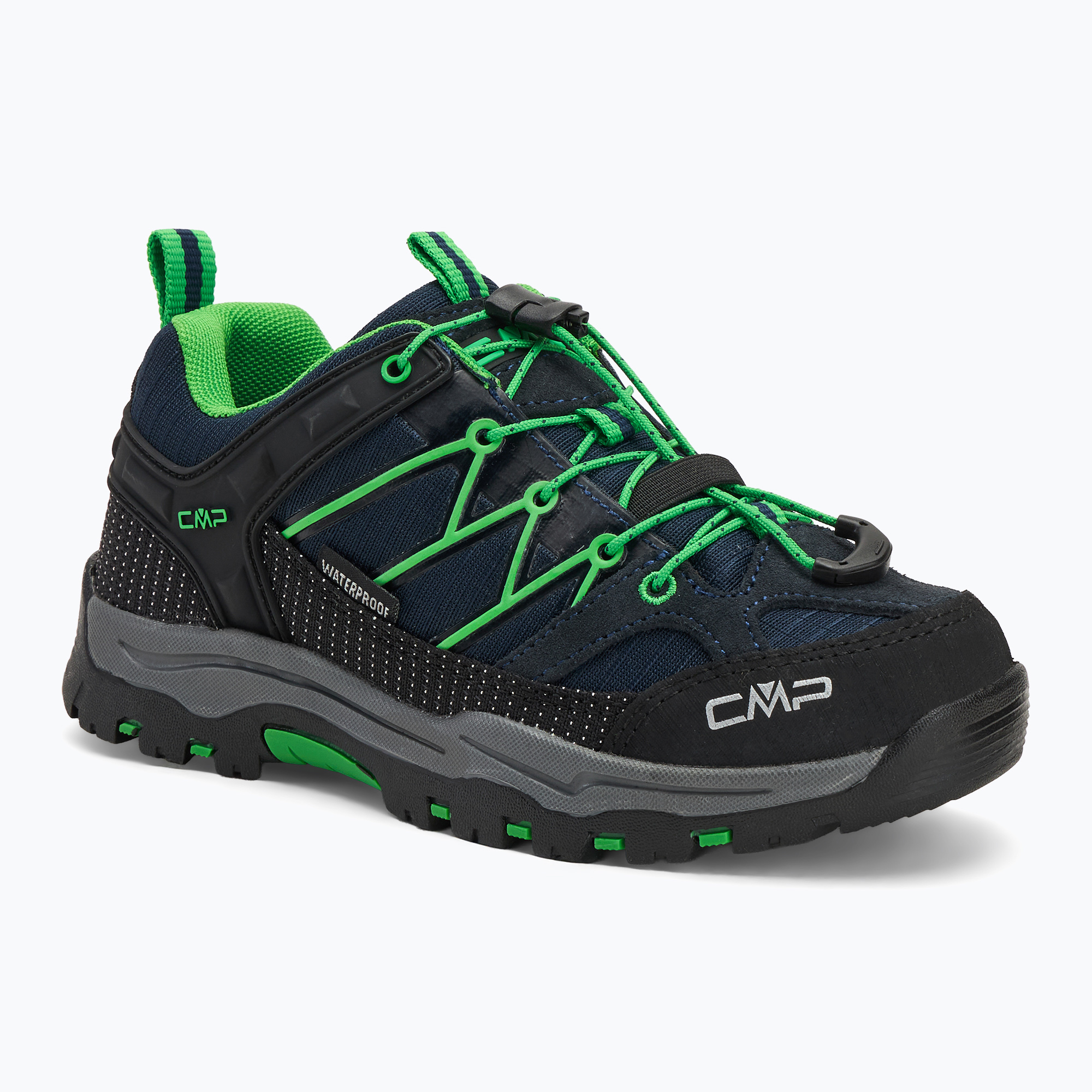 Buty trekkingowe dziecięce CMP Rigel Low Wp b.blue/gecko 