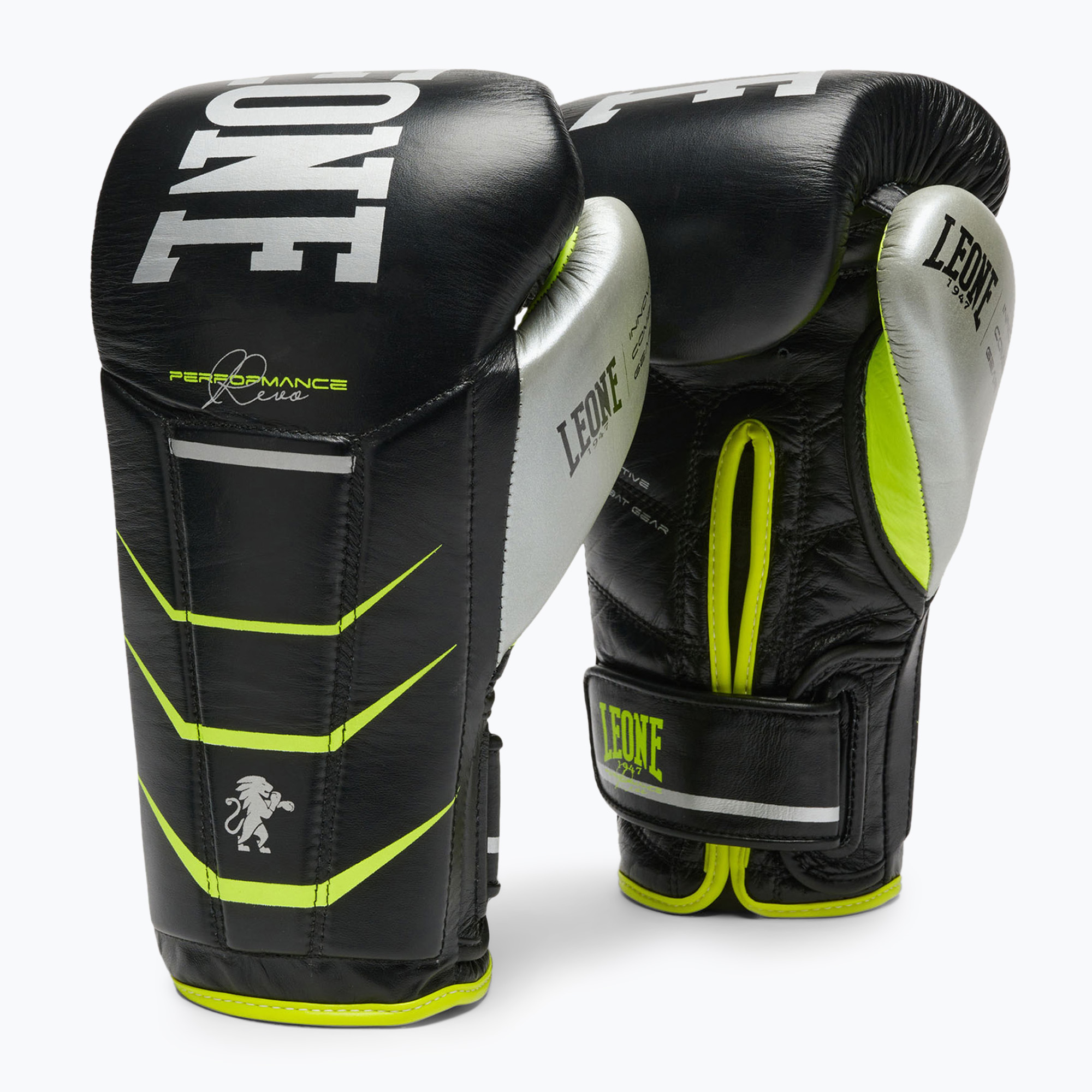 Rękawice bokserskie LEONE 1947 Revo Performance Fluo black 