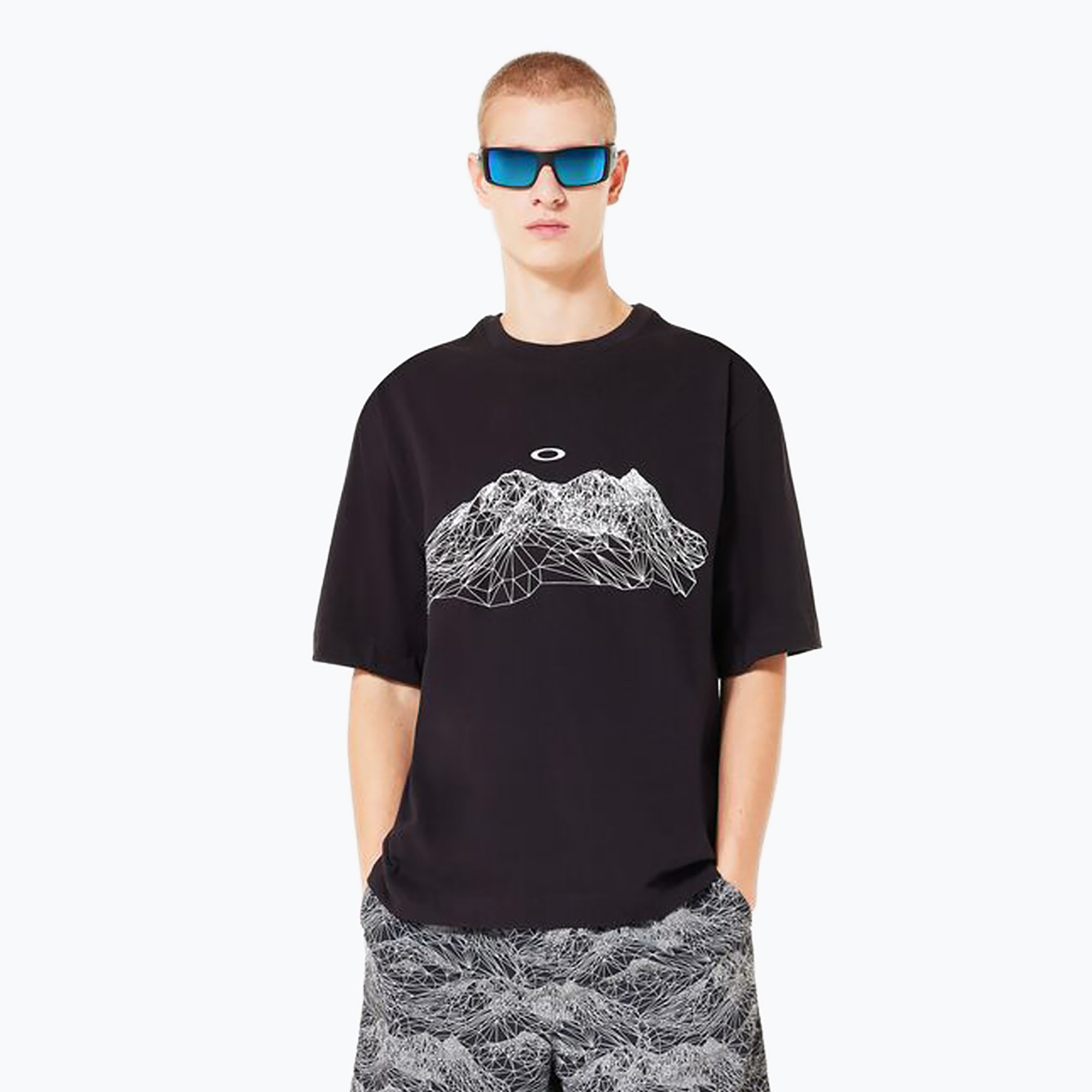 Koszulka męska Oakley Wired Mtn Scape Tee blackout 