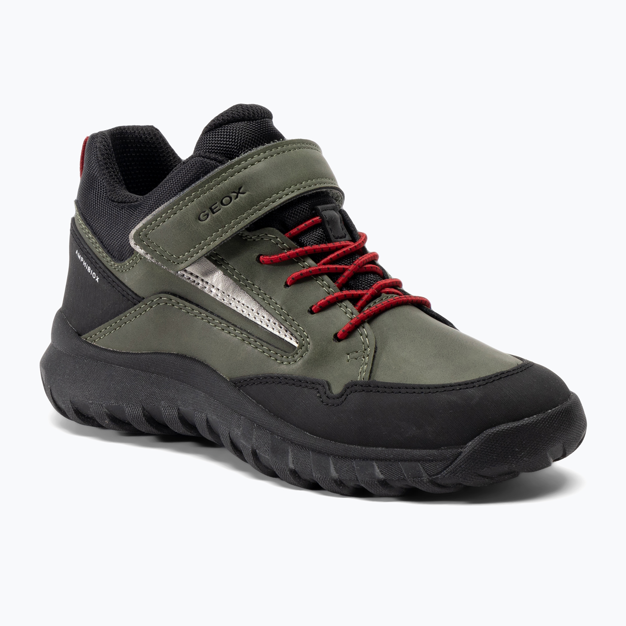 Buty juniorskie Geox Simbyos Abx dark green/red | WYSYŁKA W 24H | 30 DNI NA ZWROT