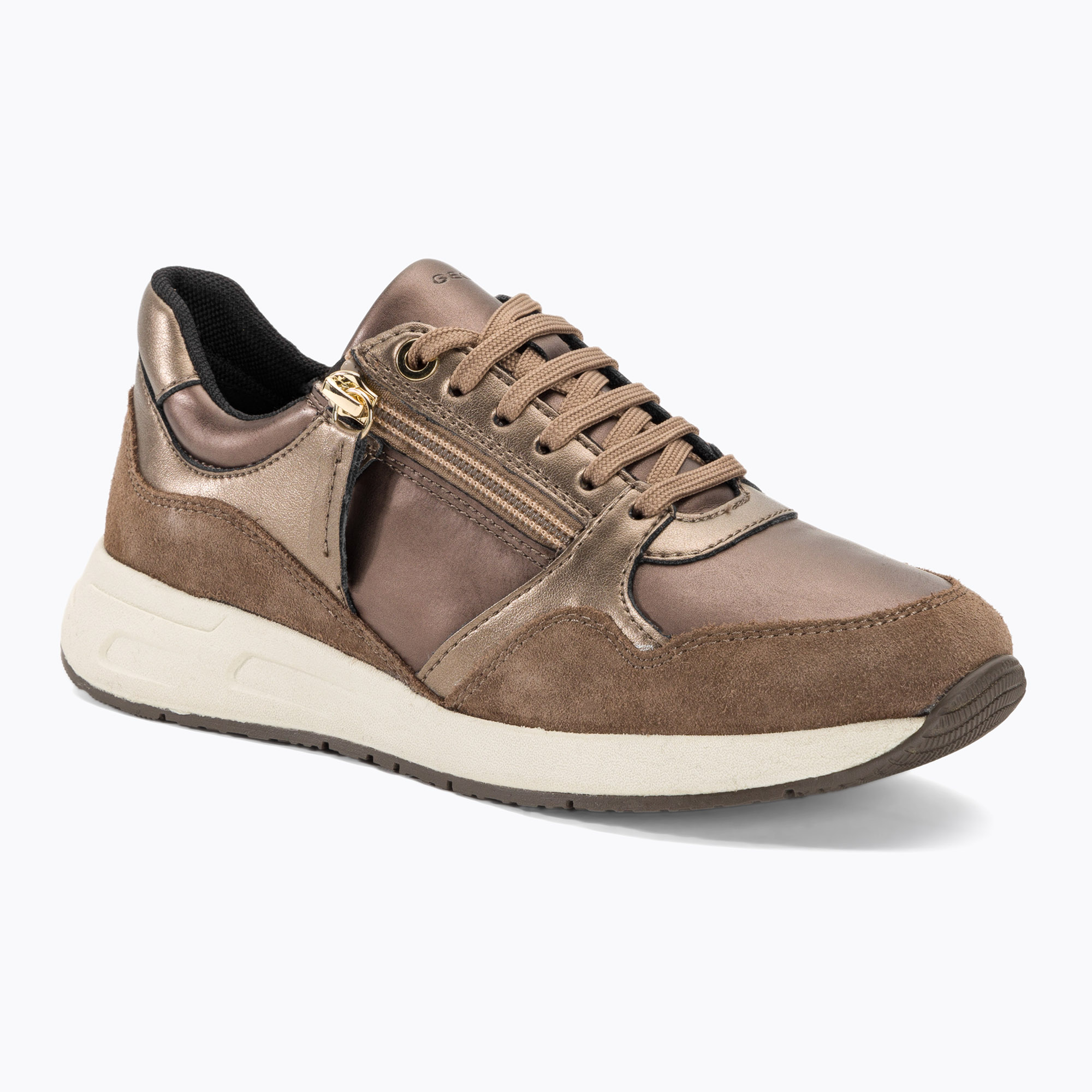 Buty damskie Geox Bulmya metalic gold | WYSYŁKA W 24H | 30 DNI NA ZWROT