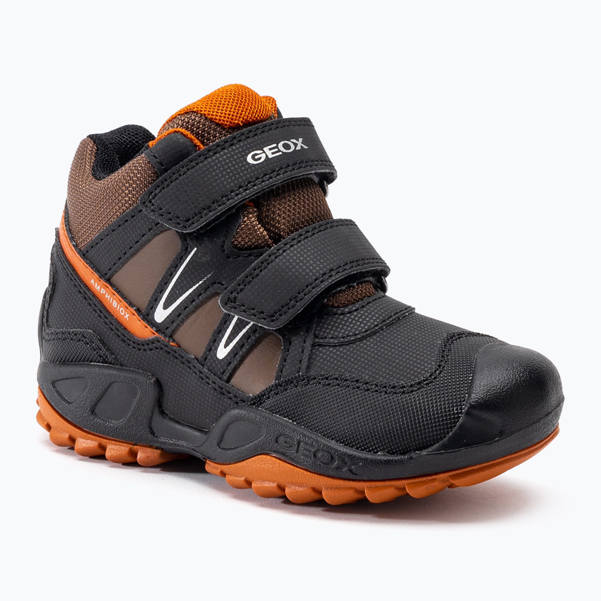 Buty juniorskie Geox New Savage Abx black/dark orange | WYSYŁKA W 24H | 30 DNI NA ZWROT