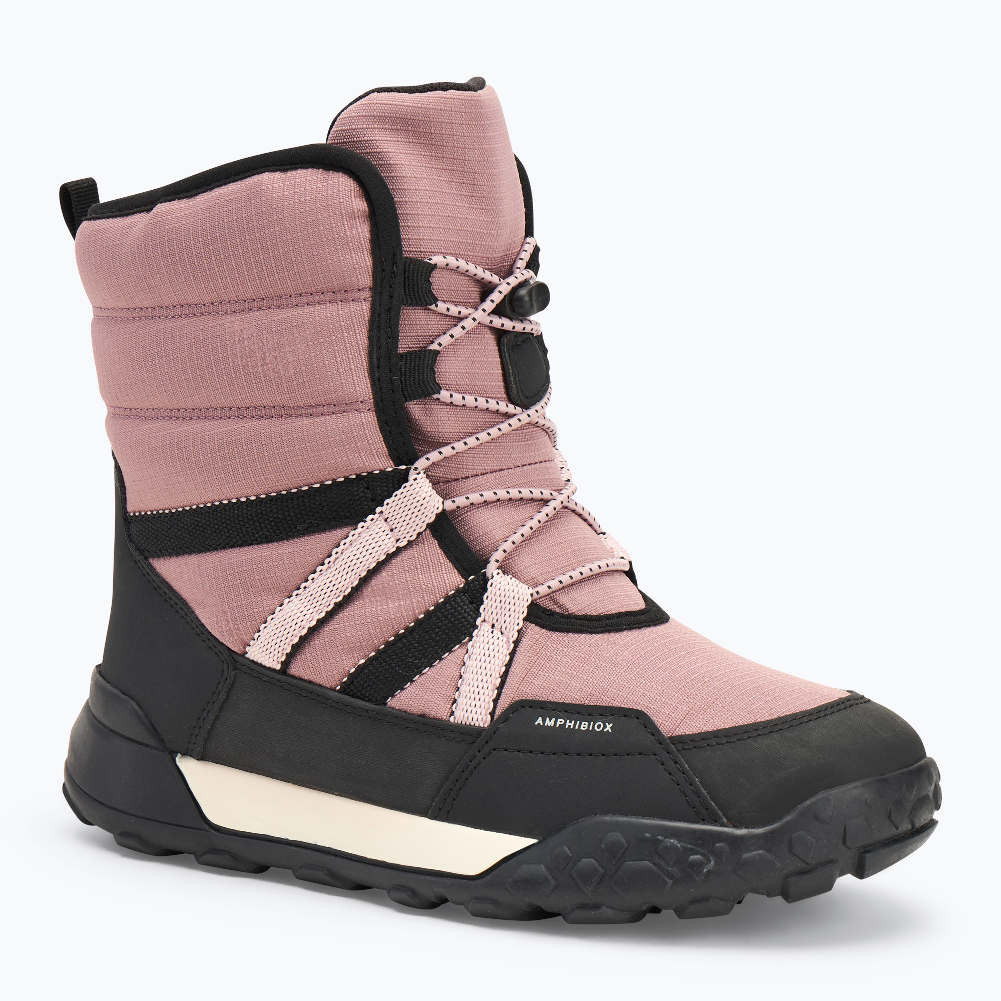 Śniegowce juniorskie Geox Trekkyup ABX antique rose / black | WYSYŁKA W 24H | 30 DNI NA ZWROT