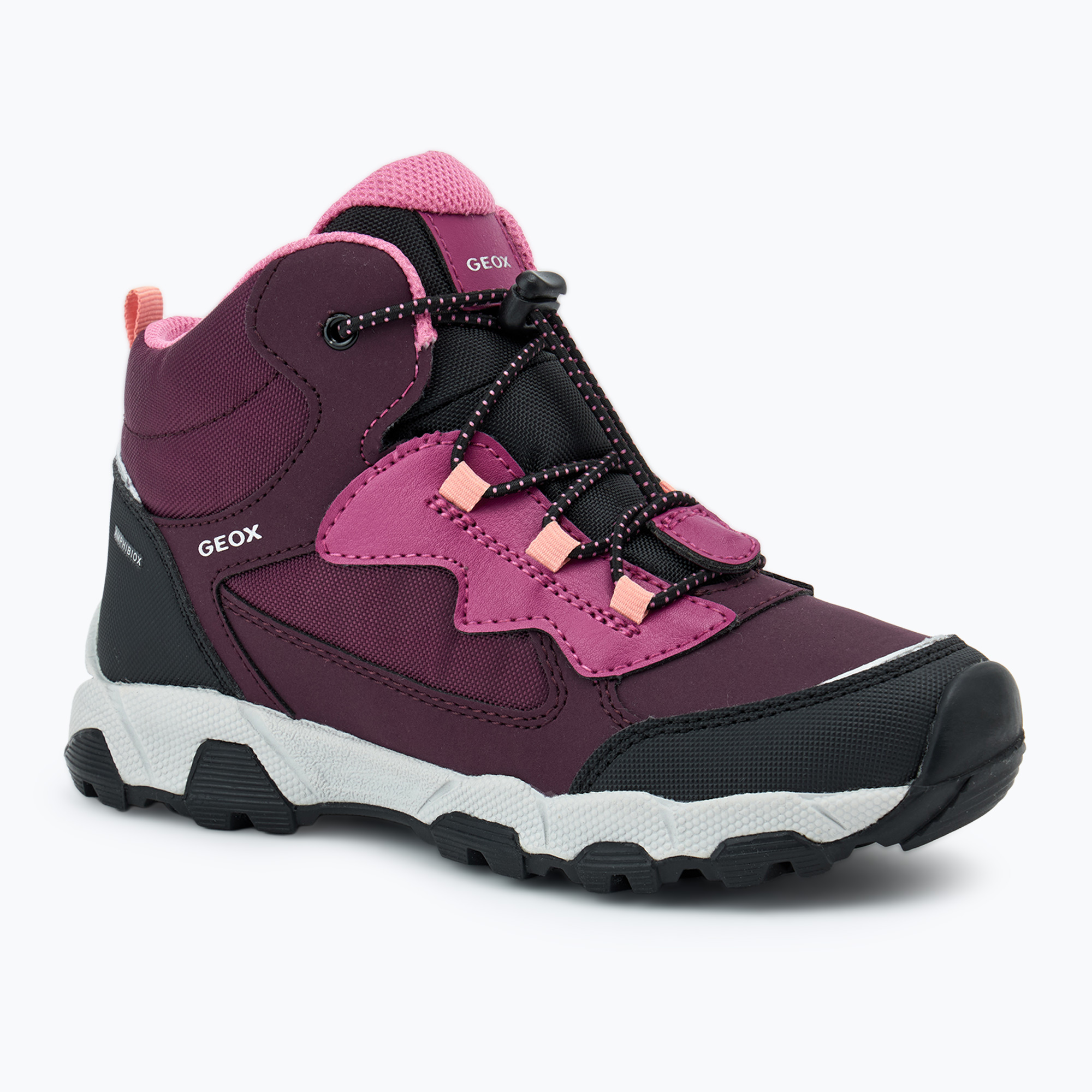 Buty juniorskie Geox Magnetar ABX burgundy | WYSYŁKA W 24H | 30 DNI NA ZWROT