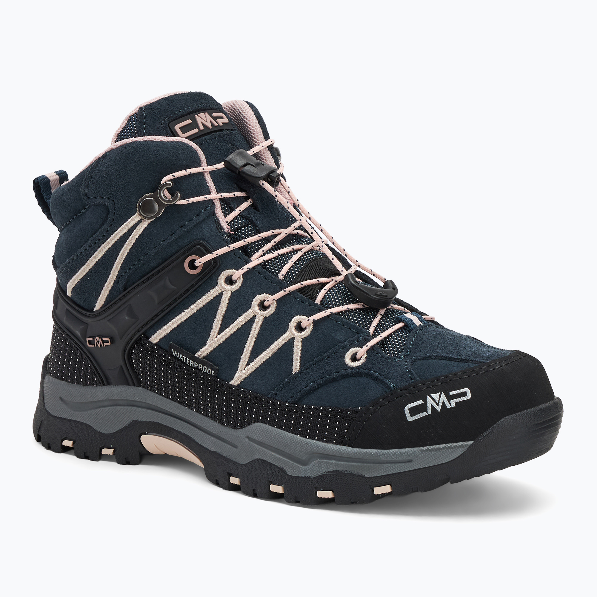 Buty trekkingowe dziecięce CMP Rigel Mid Wp asphalt/rose 