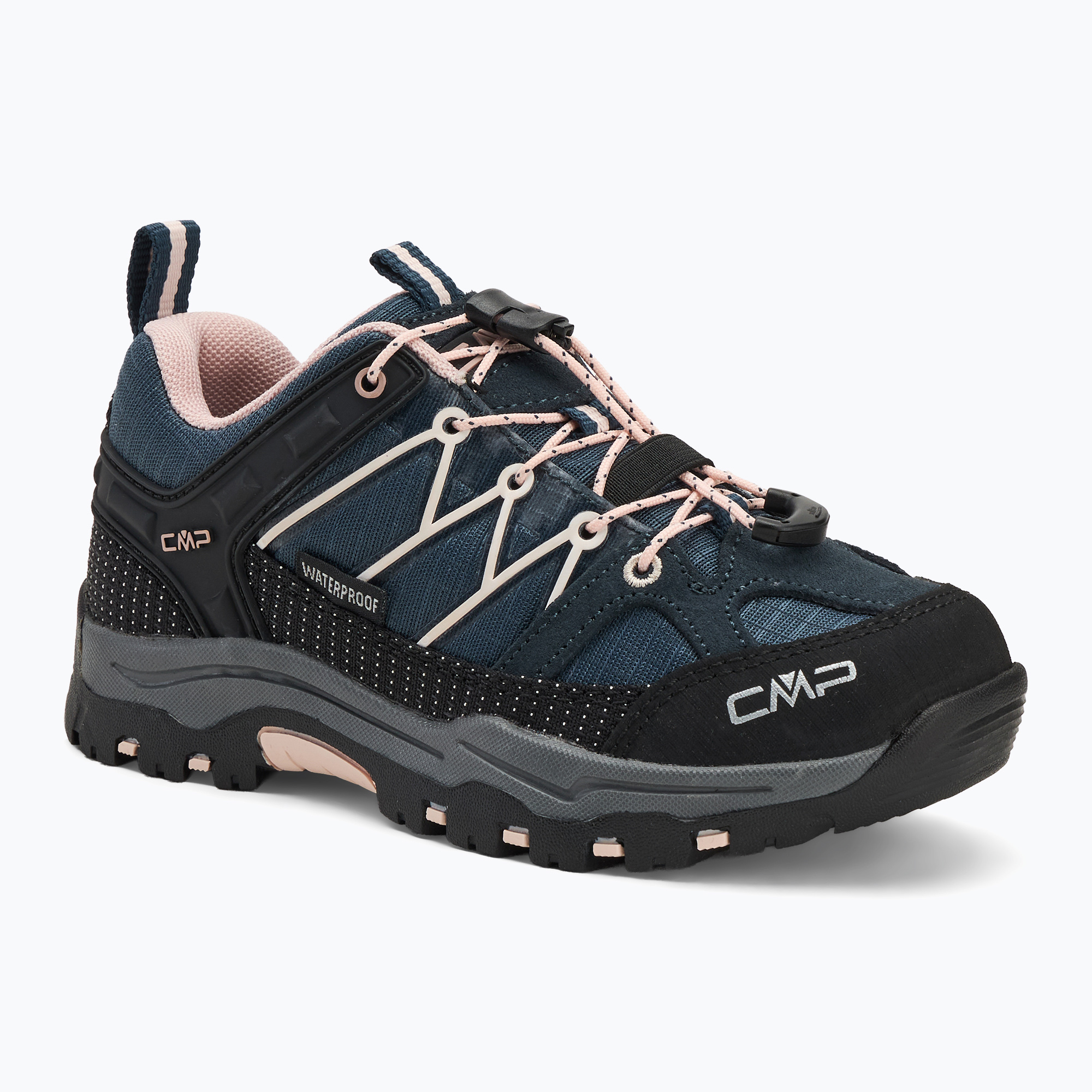 Buty trekkingowe dziecięce CMP Rigel Low Wp asphalt/rose 