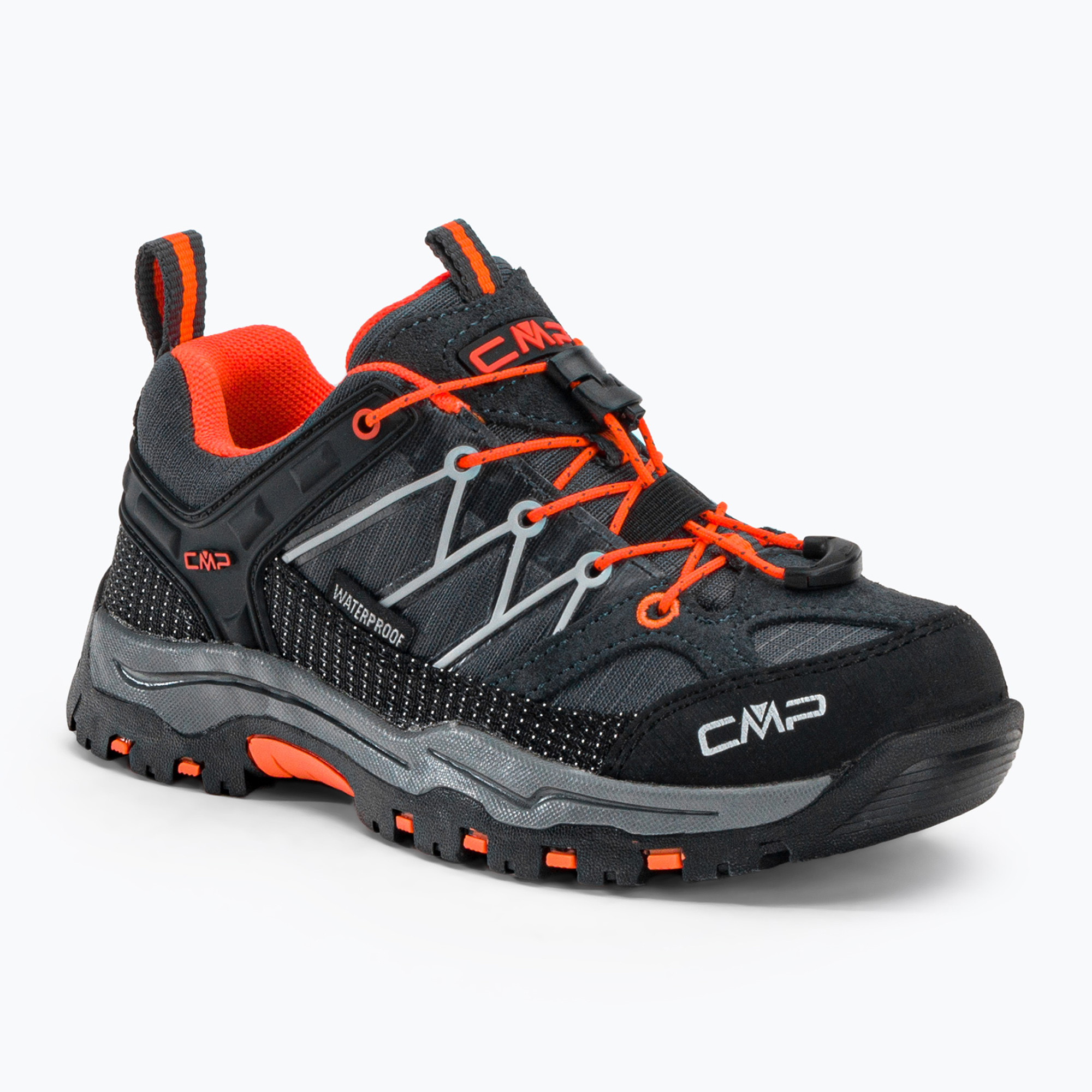 Buty trekkingowe dziecięce CMP Rigel Low Wp antracite/flash orange | WYSYŁKA W 24H | 30 DNI NA ZWROT