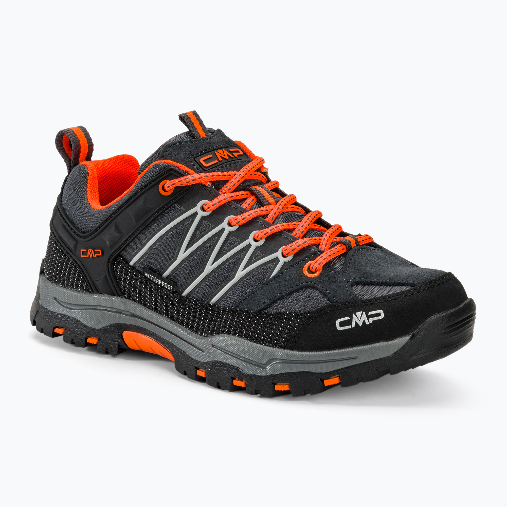 Zdjęcia - Buty trekkingowe CMP  dziecięce  Rigel Low Wp antracite/flash orange | WYSYŁ 