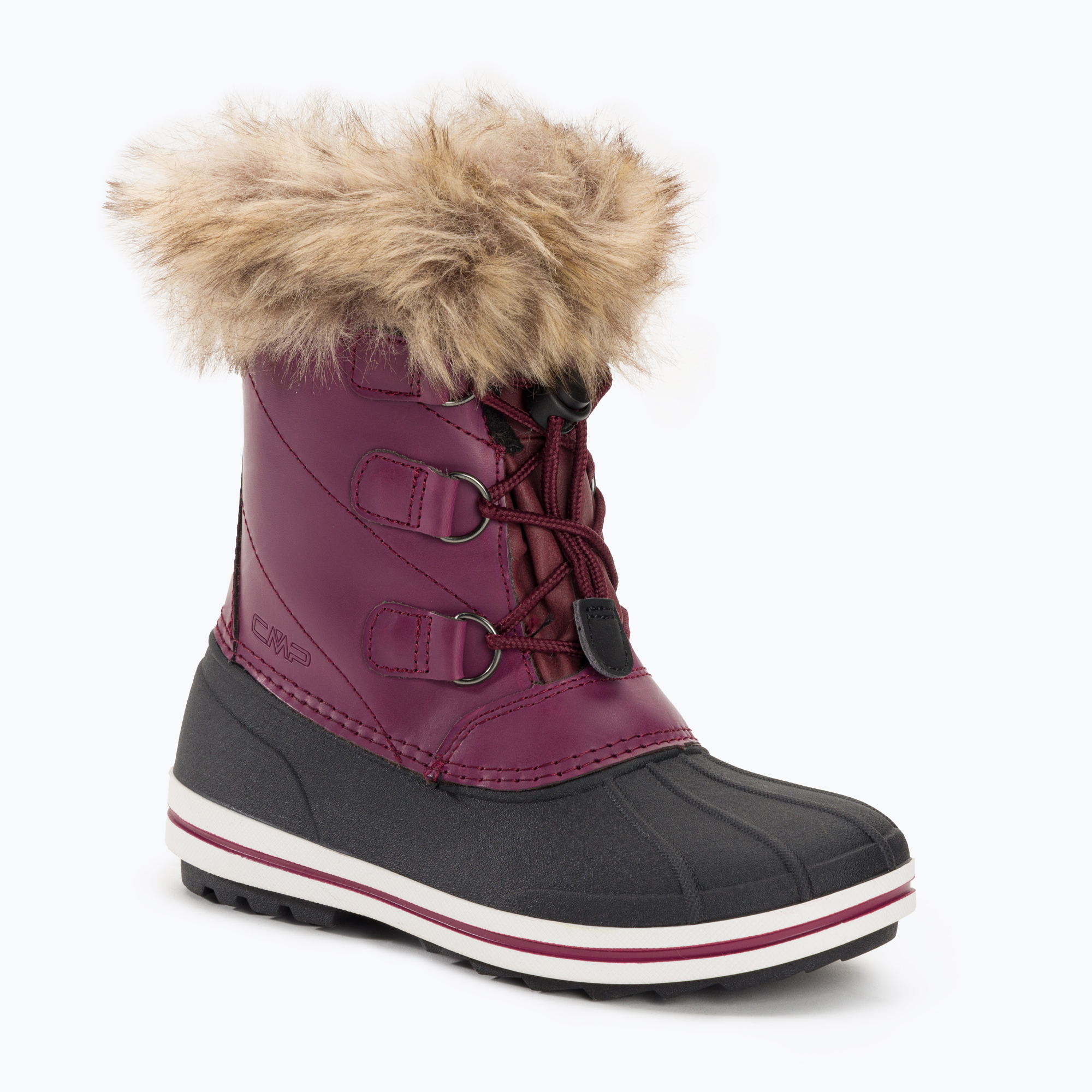 Zdjęcia - Buty trekkingowe CMP Śniegowce dziecięce  Anthilian Snowboots Wp bordowe 30Q4594 | WYSYŁKA W 