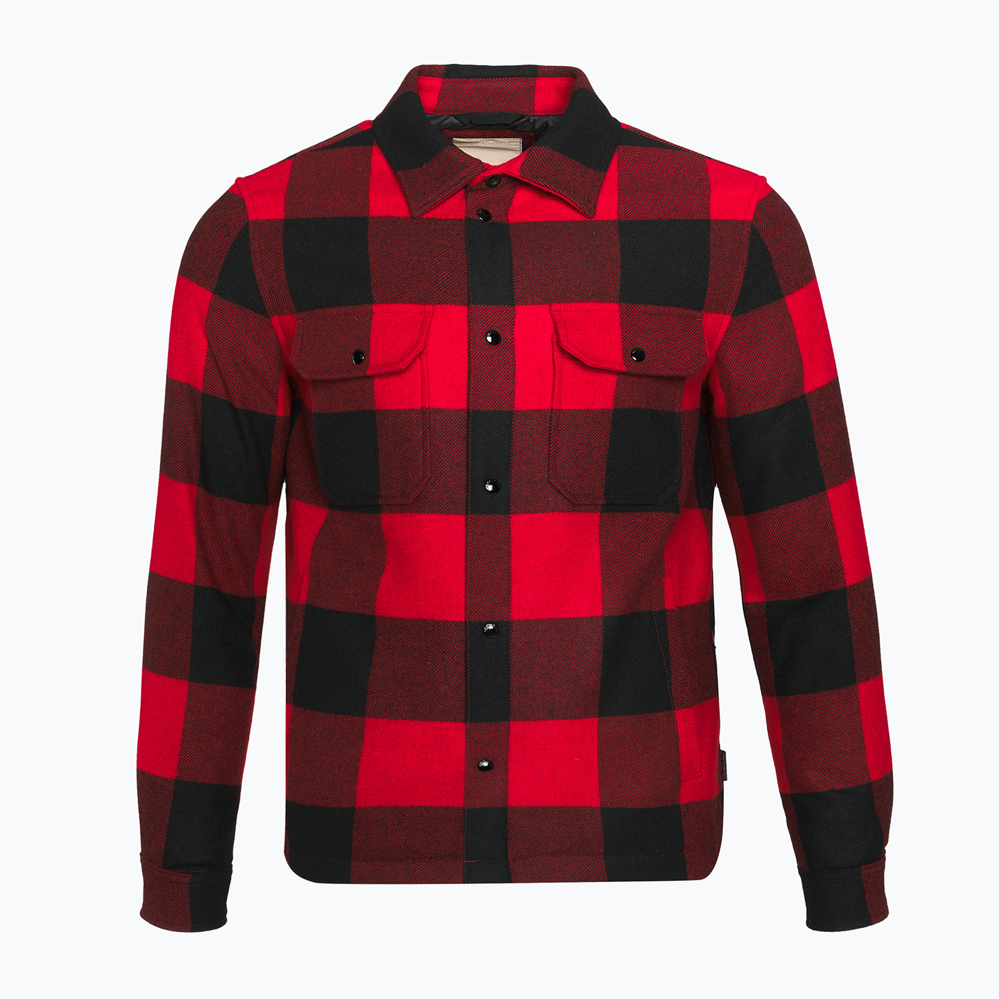 Kurtka męska Woolrich Alaskan Wool Check Overshirt charcoal buffalo red buffalo | WYSYŁKA W 24H | 30 DNI NA ZWROT