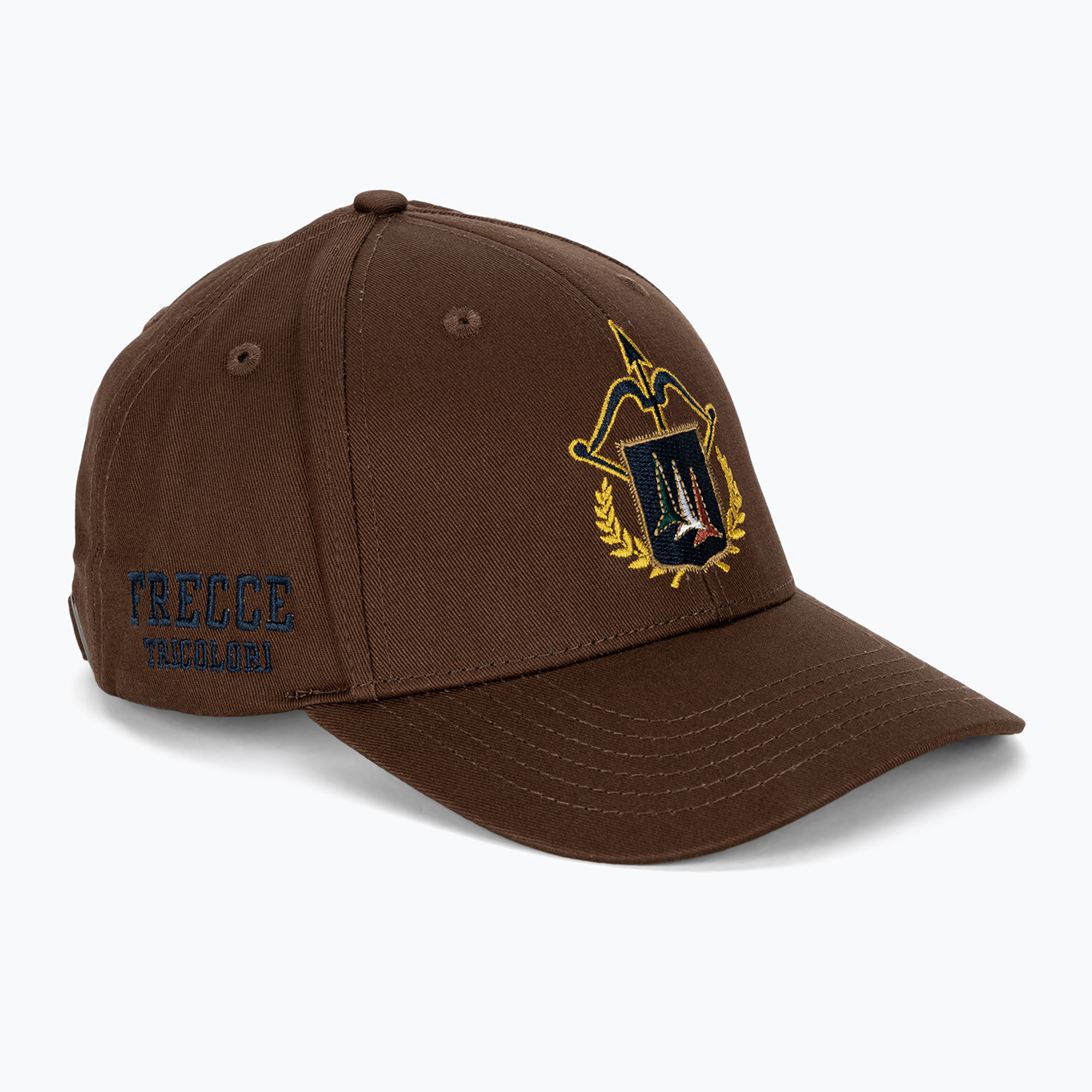 Czapka z daszkiem męska Aeronautica Militare Cotton With Emblem dark brown | WYSYŁKA W 24H | 30 DNI NA ZWROT