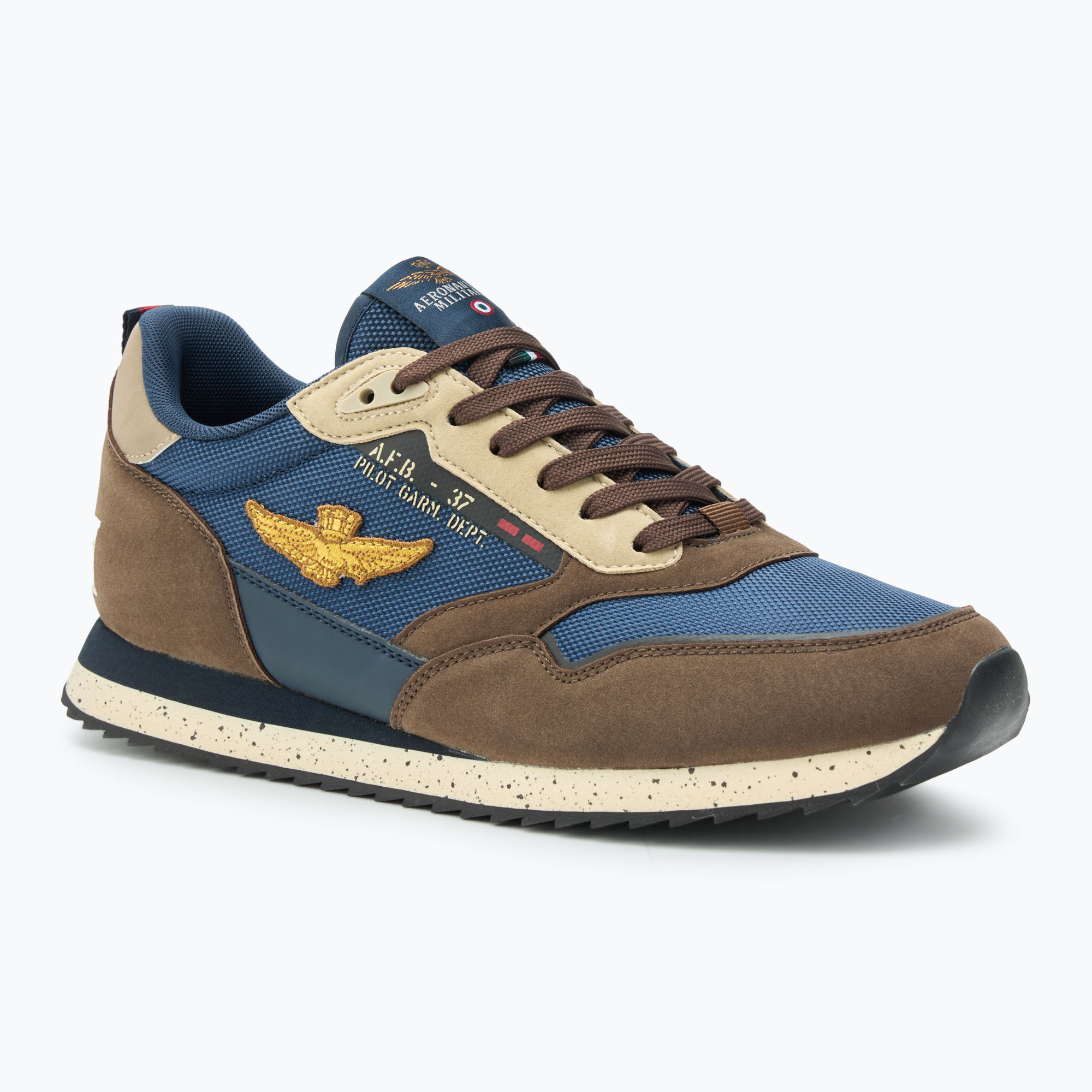 Buty męskie Aeronautica Militare SC288CT3379 brown/blue | WYSYŁKA W 24H | 30 DNI NA ZWROT