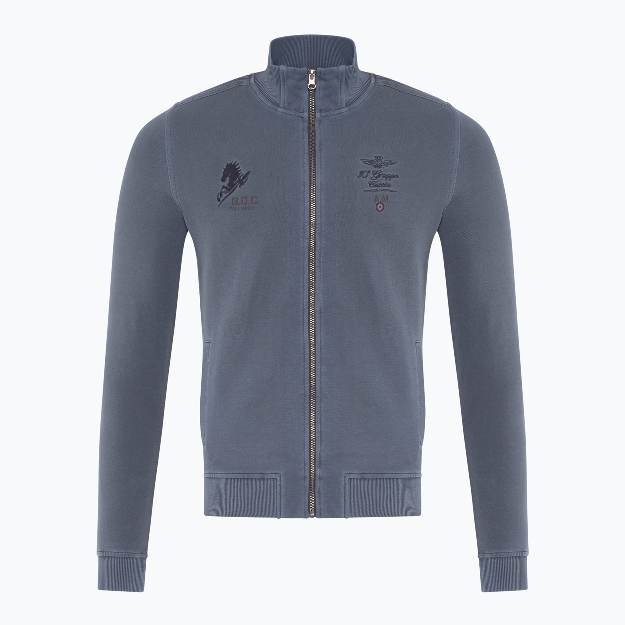 Bluza męska Aeronautica Militare Flying Team dark blue washed | WYSYŁKA W 24H | 30 DNI NA ZWROT