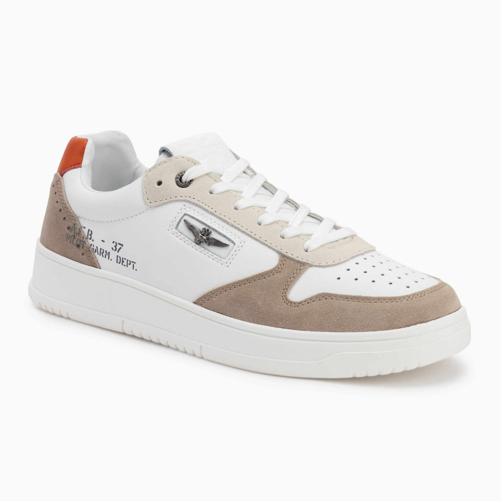 Buty męskie Aeronautica Militare 251SC235PL244 off white/beige 