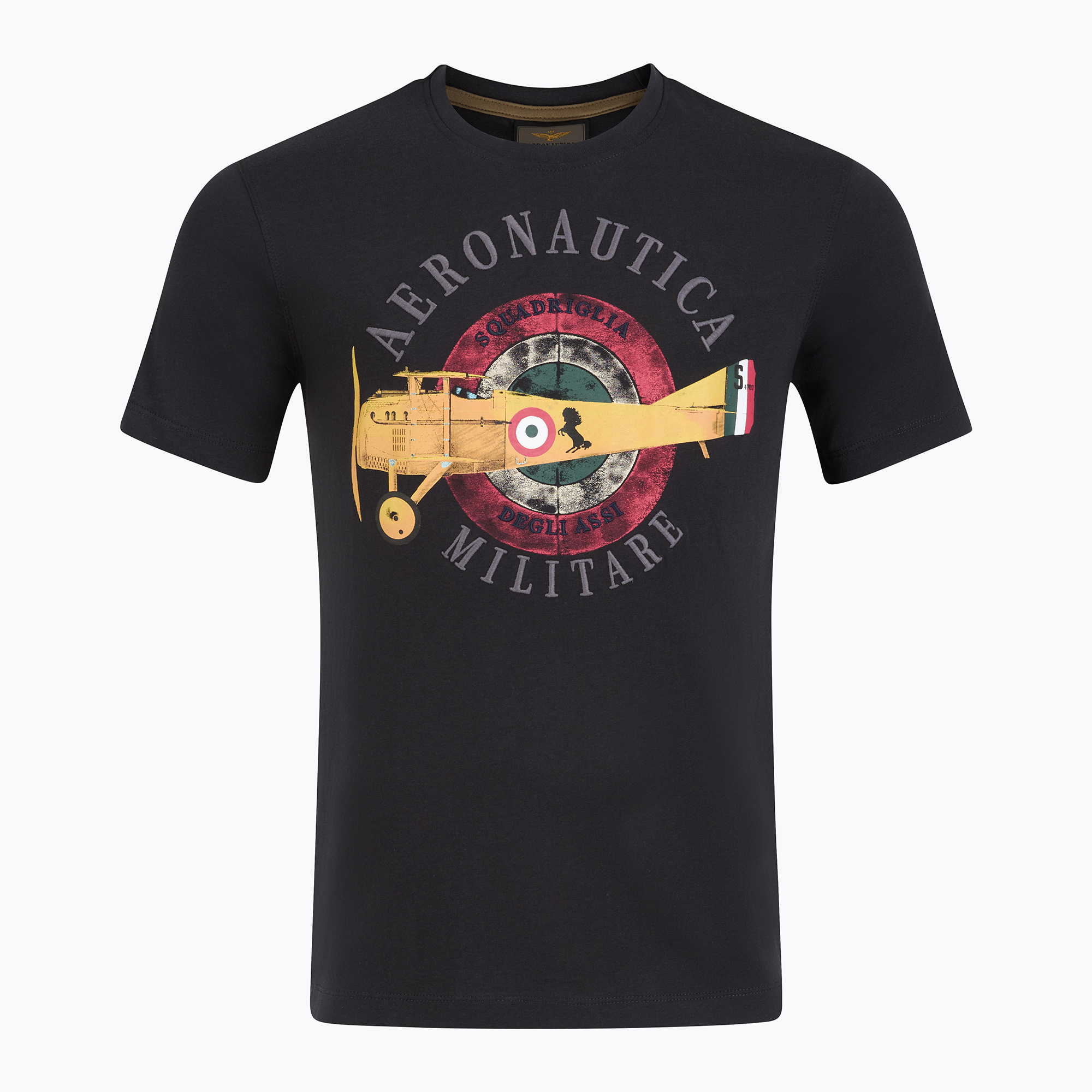 Koszulka męska Aeronautica Militare Squadriglia degli Assi blu navy 