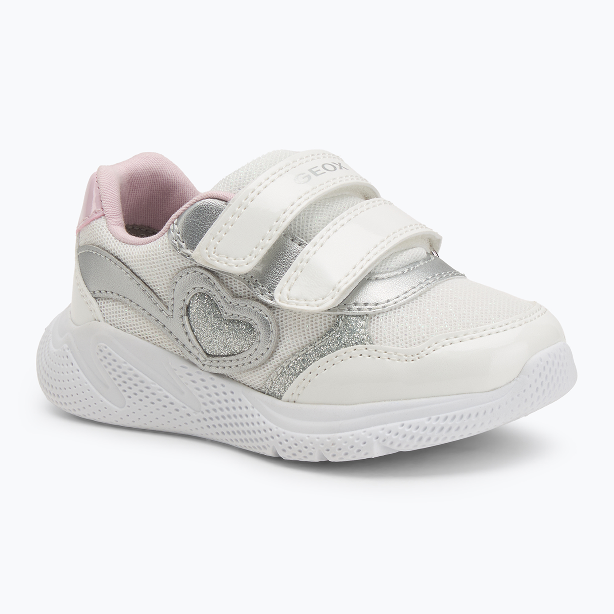 Buty dziecięce Geox Sprintye white/silver 