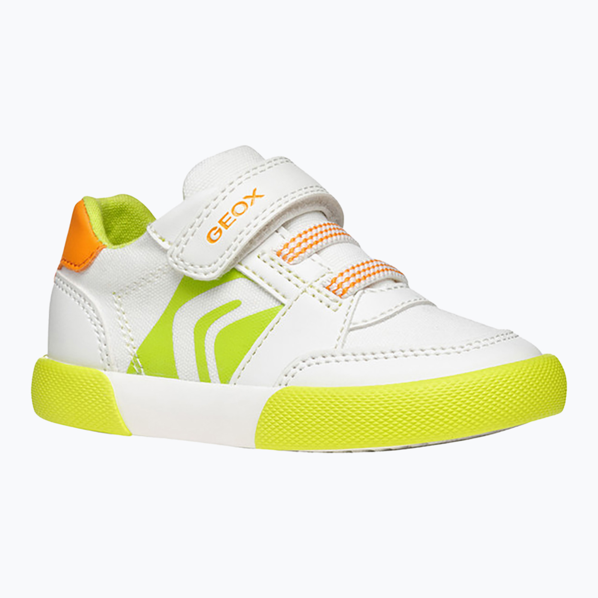 Buty dziecięce Geox Gisli white/fluo green 