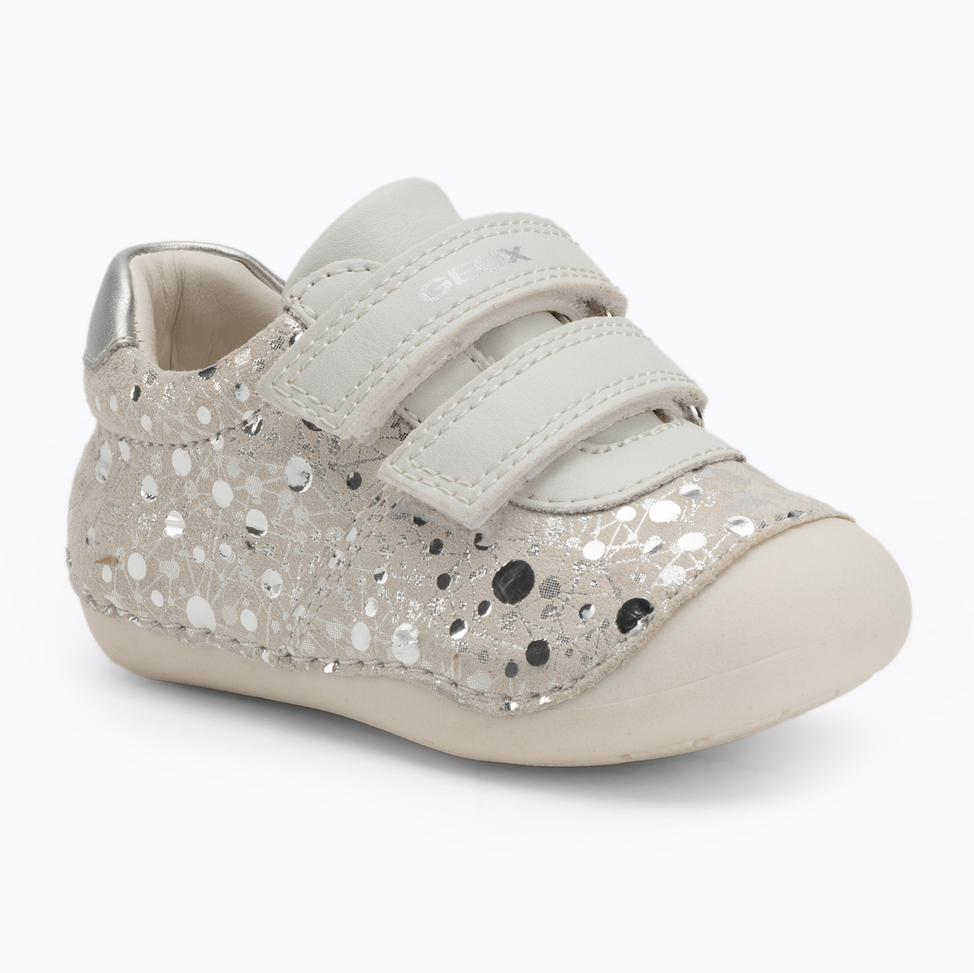 Buty dziecięce Geox Tutim white/silver 