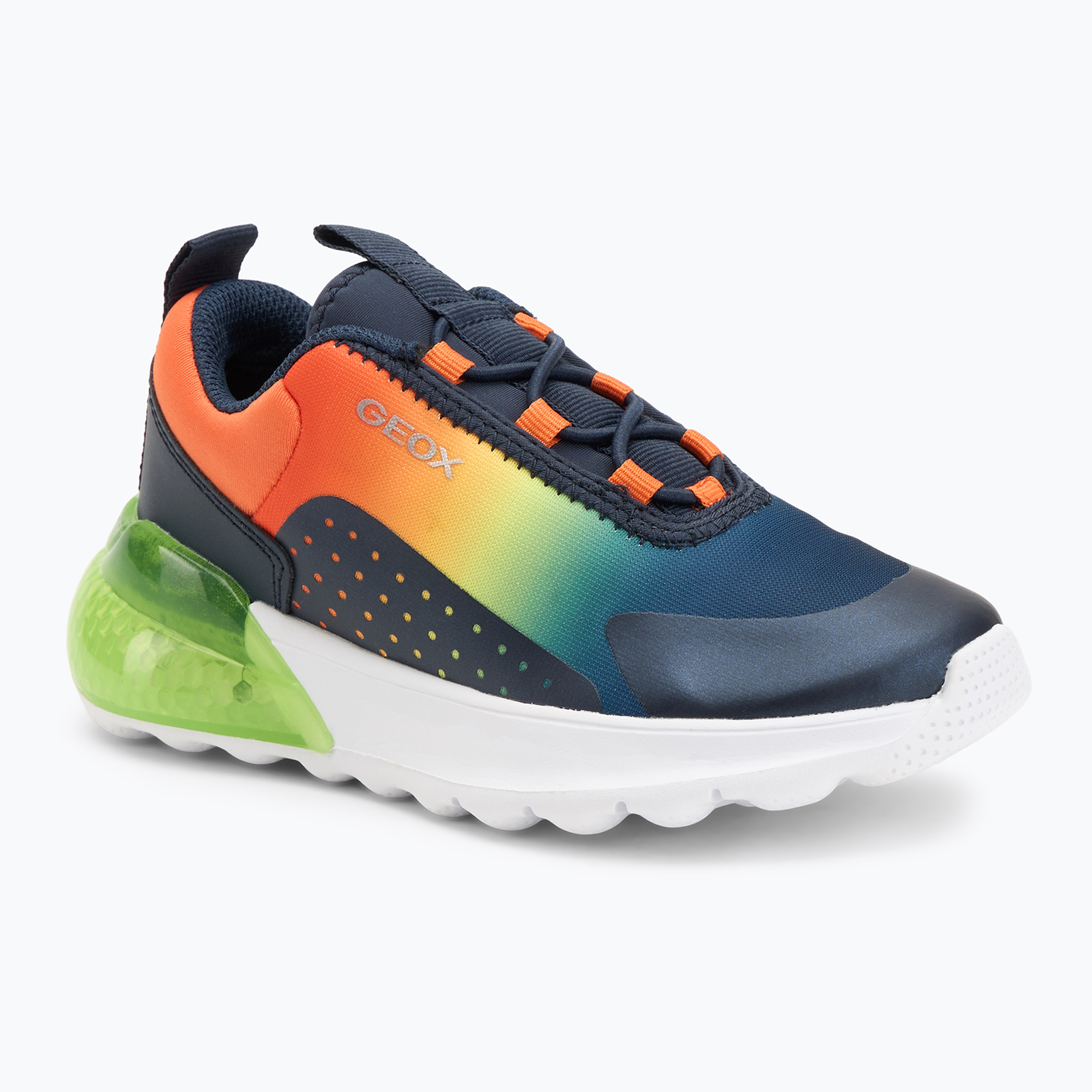 Buty juniorskie Geox Activart Illuminus navy/lime 