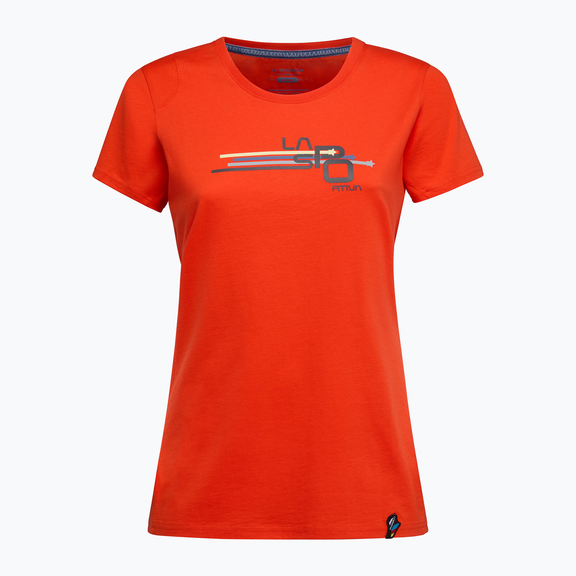 Koszulka damska La Sportiva Stripe Cube cherry tomato | WYSYŁKA W 24H | 30 DNI NA ZWROT