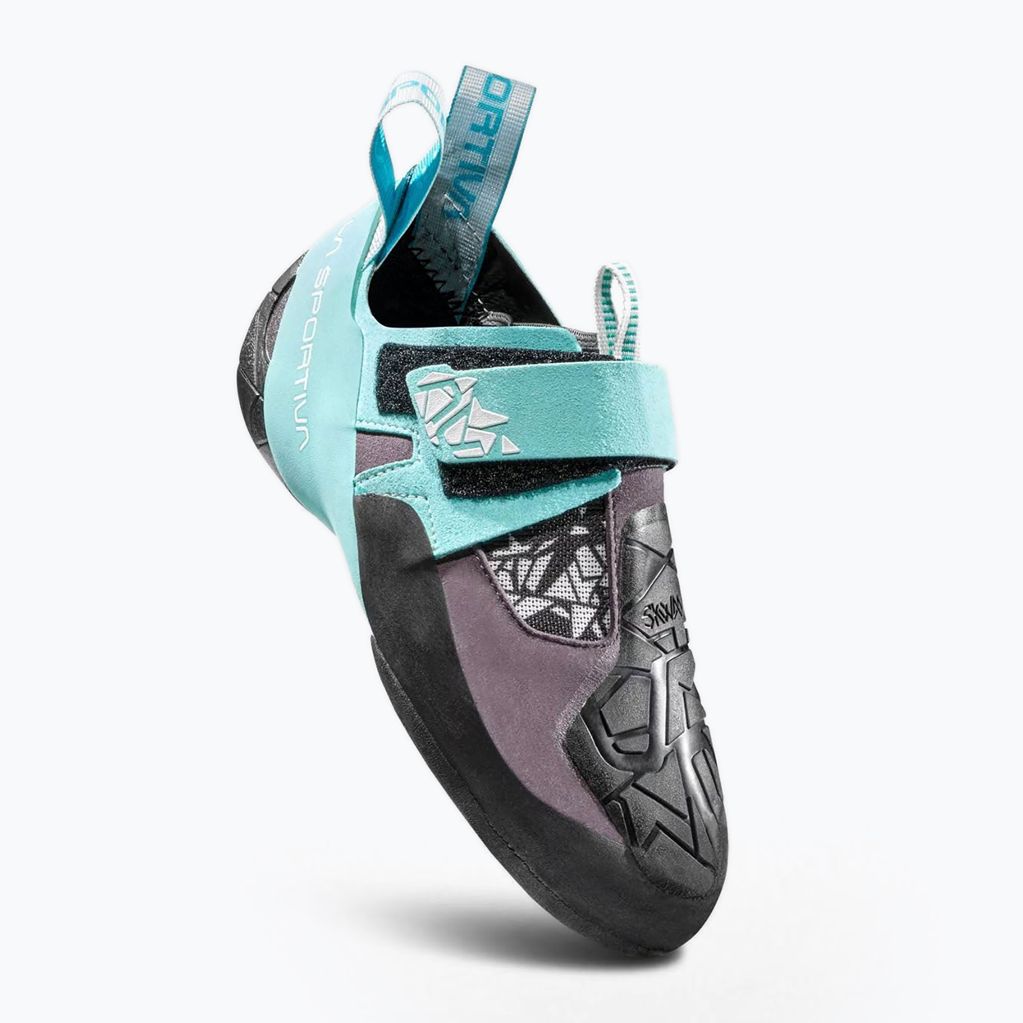 Buty wspinaczkowe damskie La Sportiva Skwama Vegan carbon / turquoise | WYSYŁKA W 24H | 30 DNI NA ZWROT