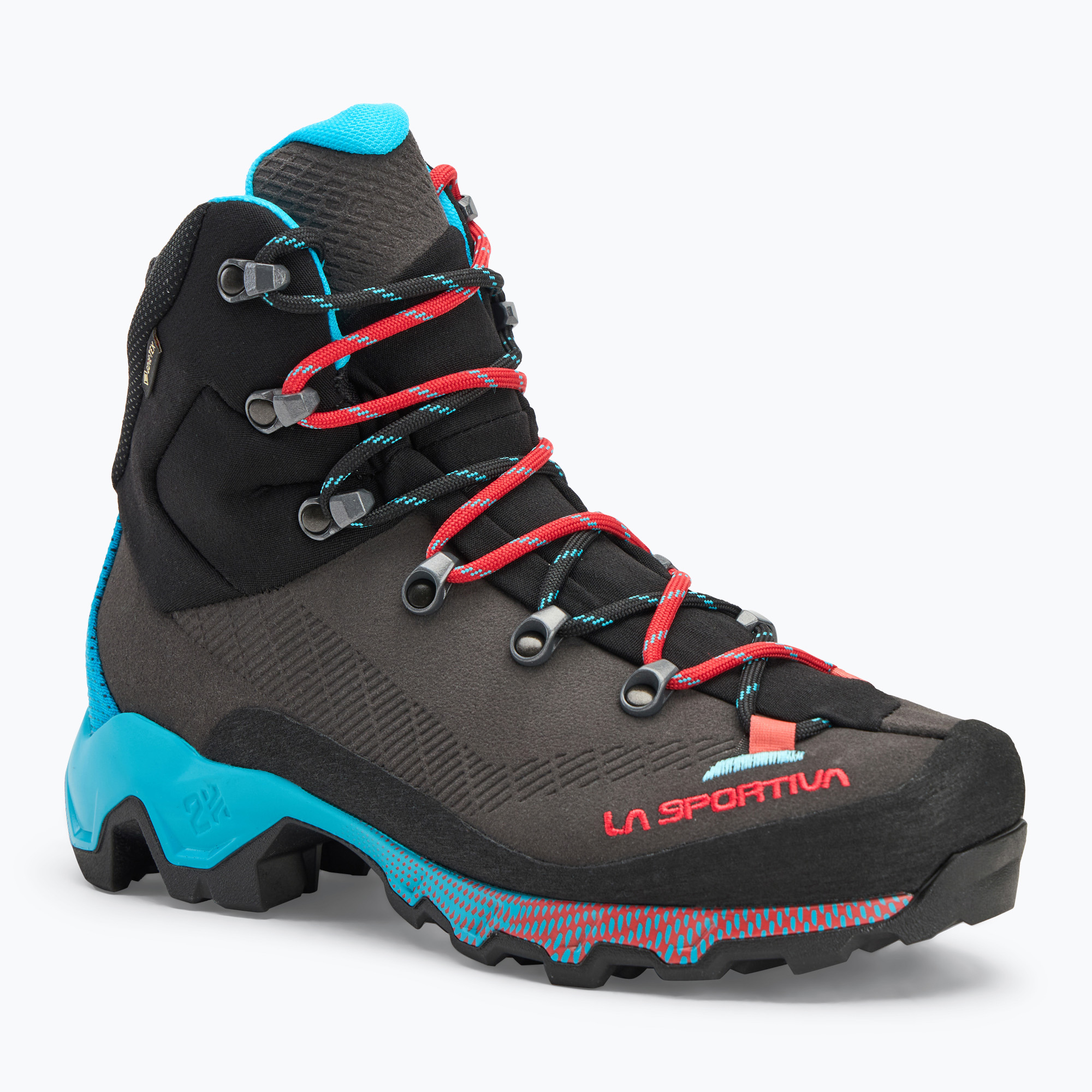 Buty wysokogórskie damskie La Sportiva Aequilibrium Trek GTX carbon/ malibu blue | WYSYŁKA W 24H | 30 DNI NA ZWROT