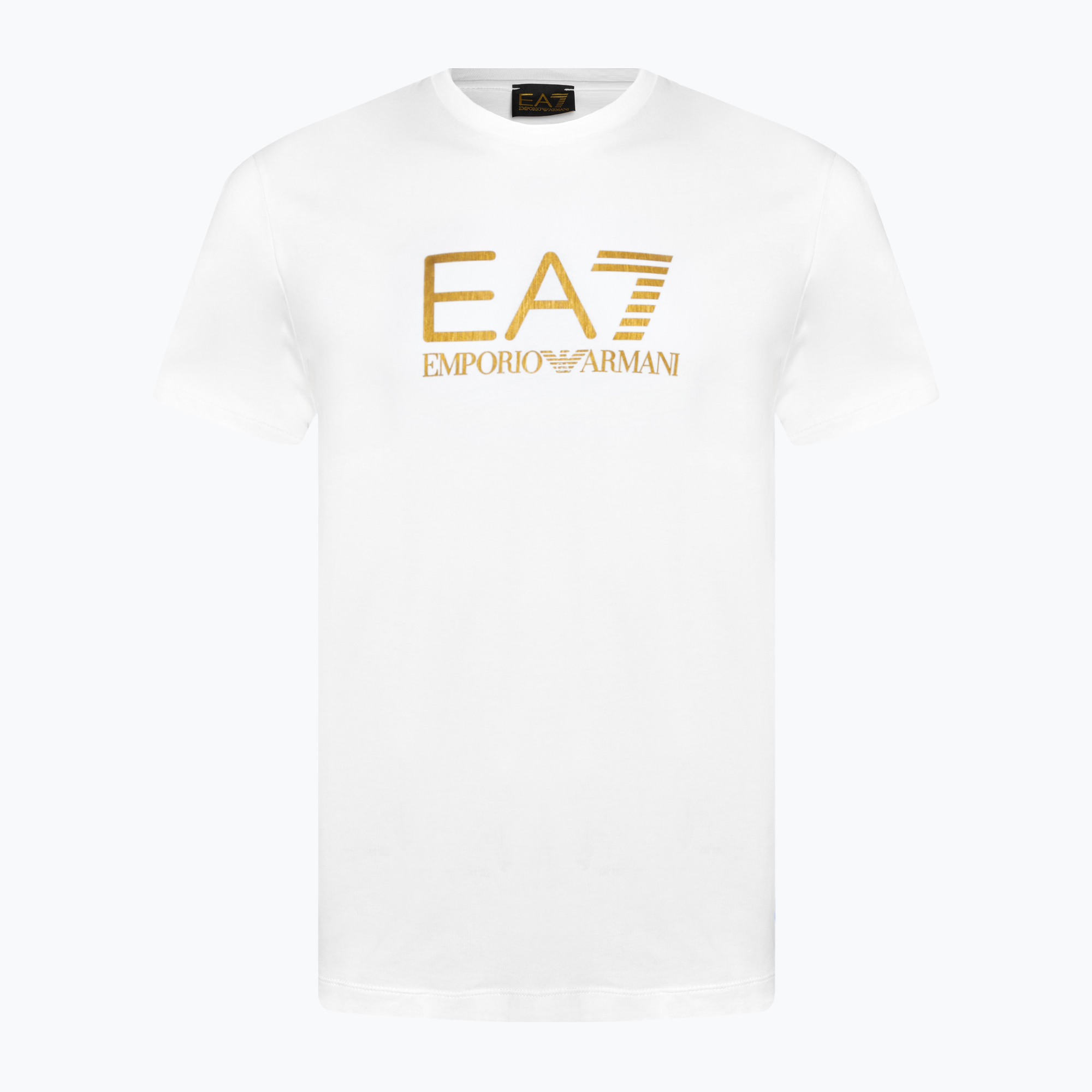 Koszulka męska EA7 Emporio Armani Train Gold Label Tee Pima Big Logo white | WYSYŁKA W 24H | 30 DNI NA ZWROT