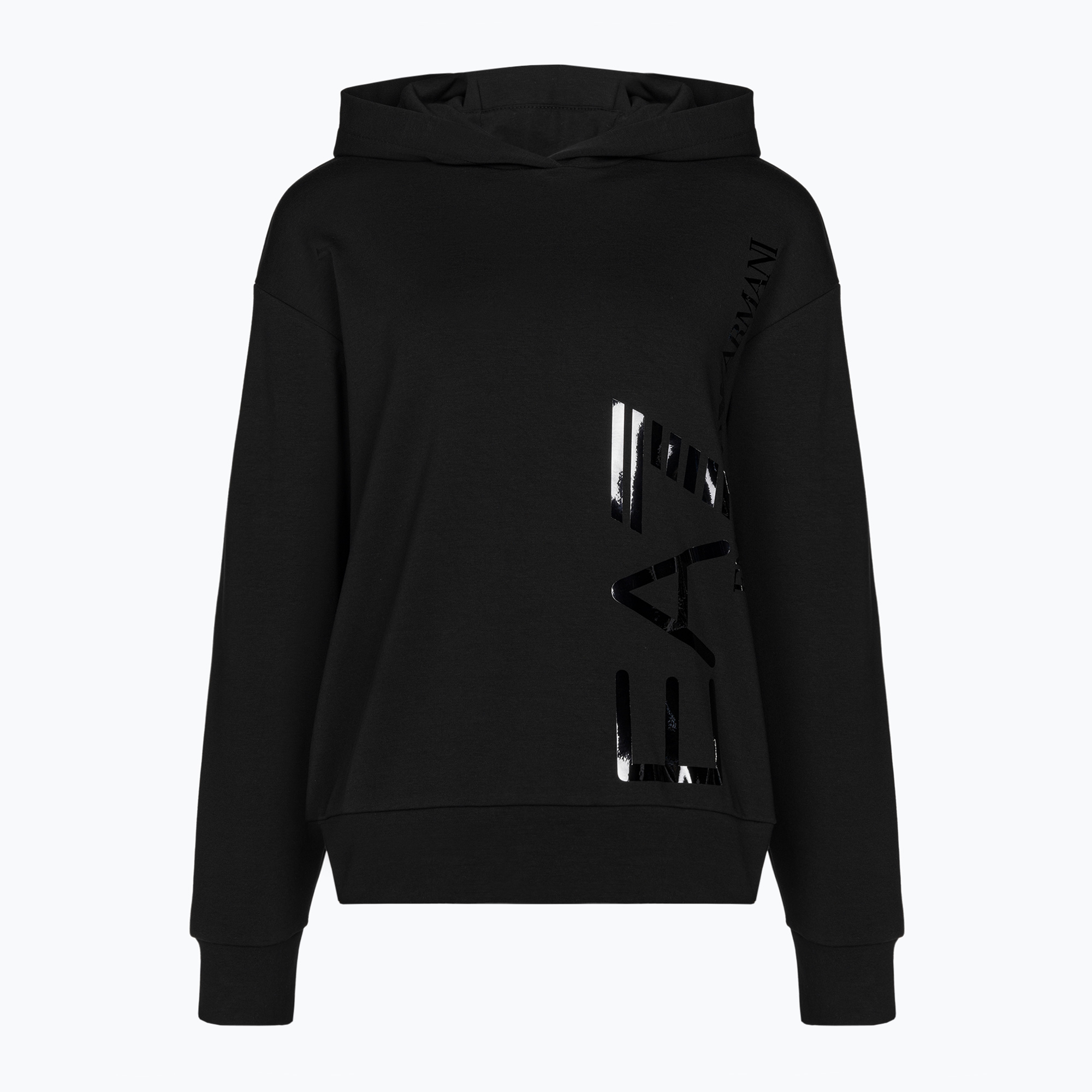 Bluza damska EA7 Emporio Armani Train Logo Series Hoodie Mirror black/logo black | WYSYŁKA W 24H | 30 DNI NA ZWROT