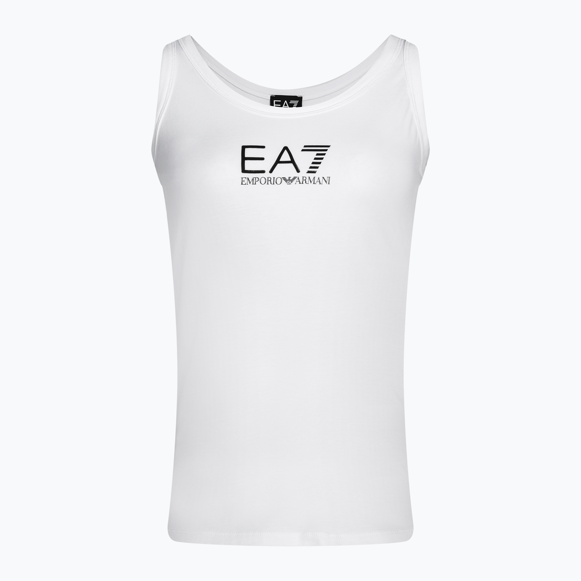 Tank top damski EA7 Emporio Armani Train Shiny white/logo black | WYSYŁKA W 24H | 30 DNI NA ZWROT