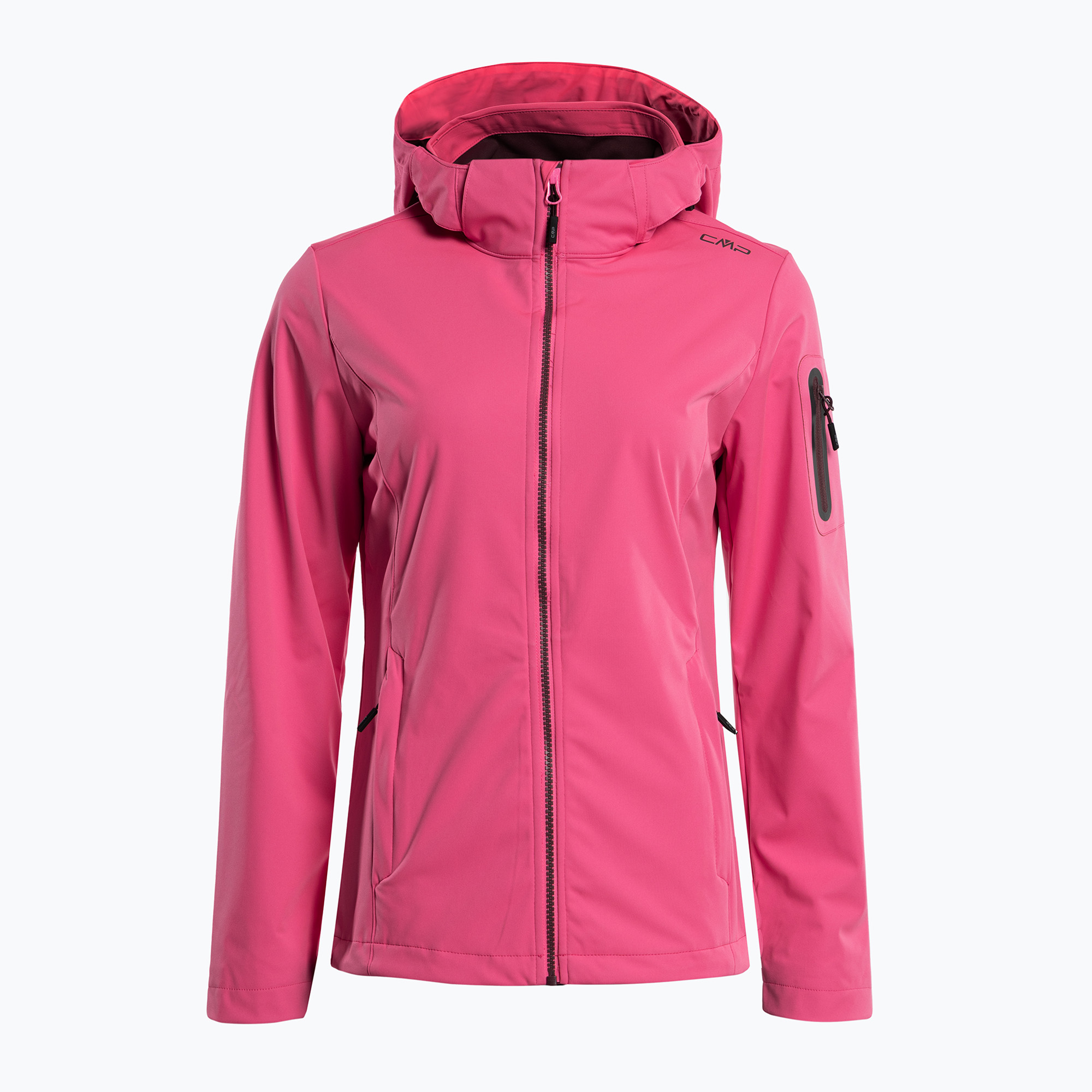 Kurtka softshell damska CMP 39A5016 Zip Hood pink fluo | WYSYŁKA W 24H | 30 DNI NA ZWROT