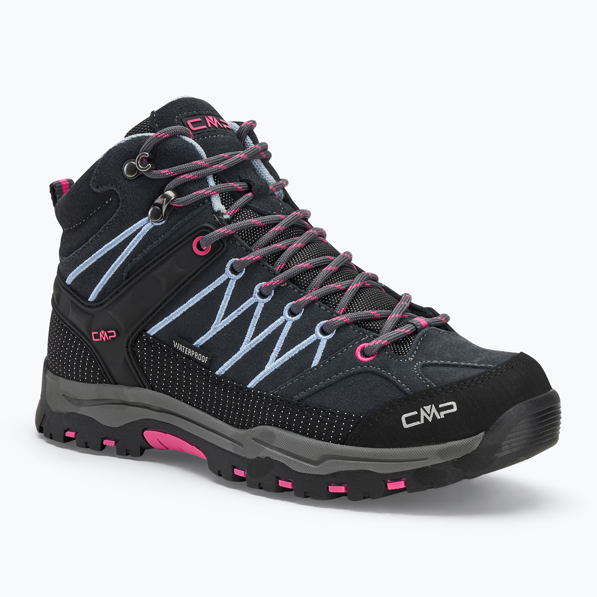 Buty trekkingowe juniorskie CMP Rigel Mid Wp titanio/skyway 