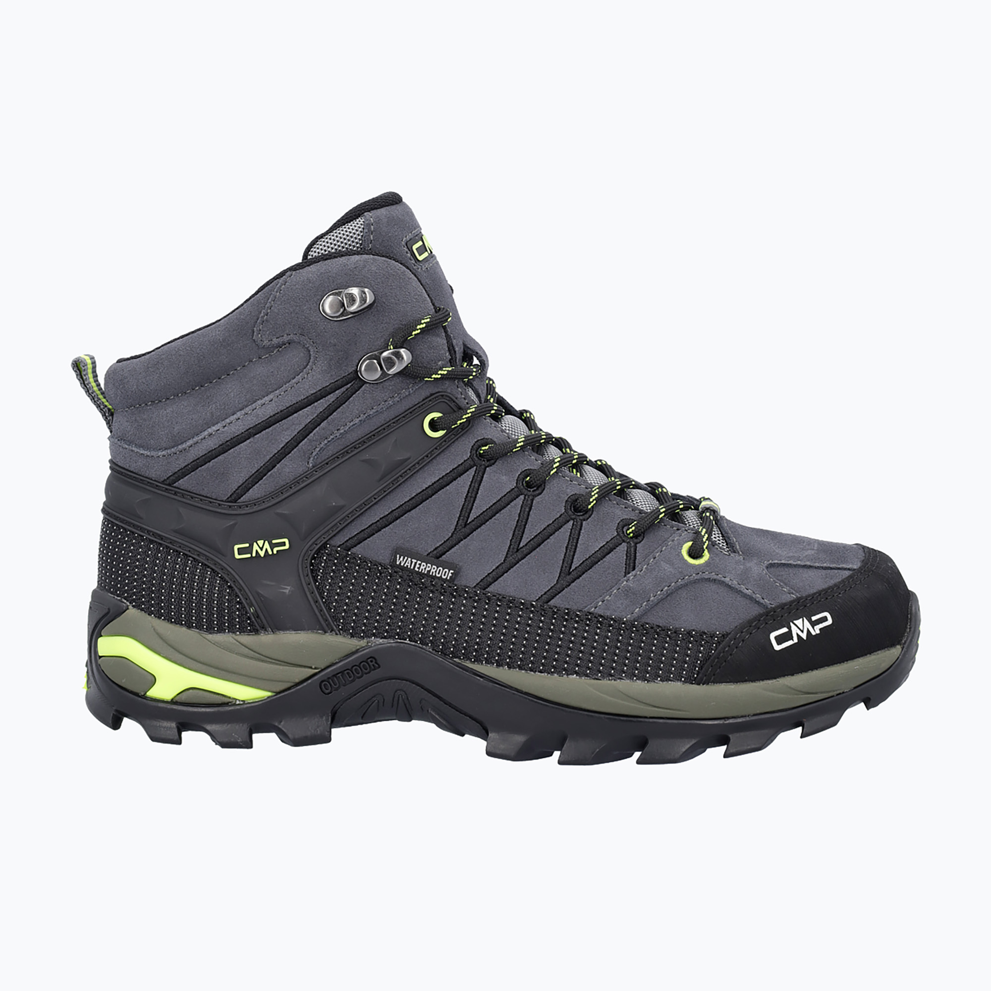 Buty trekkingowe męskie CMP Rigel Mid grey/yellow fluo | WYSYŁKA W 24H | 30 DNI NA ZWROT