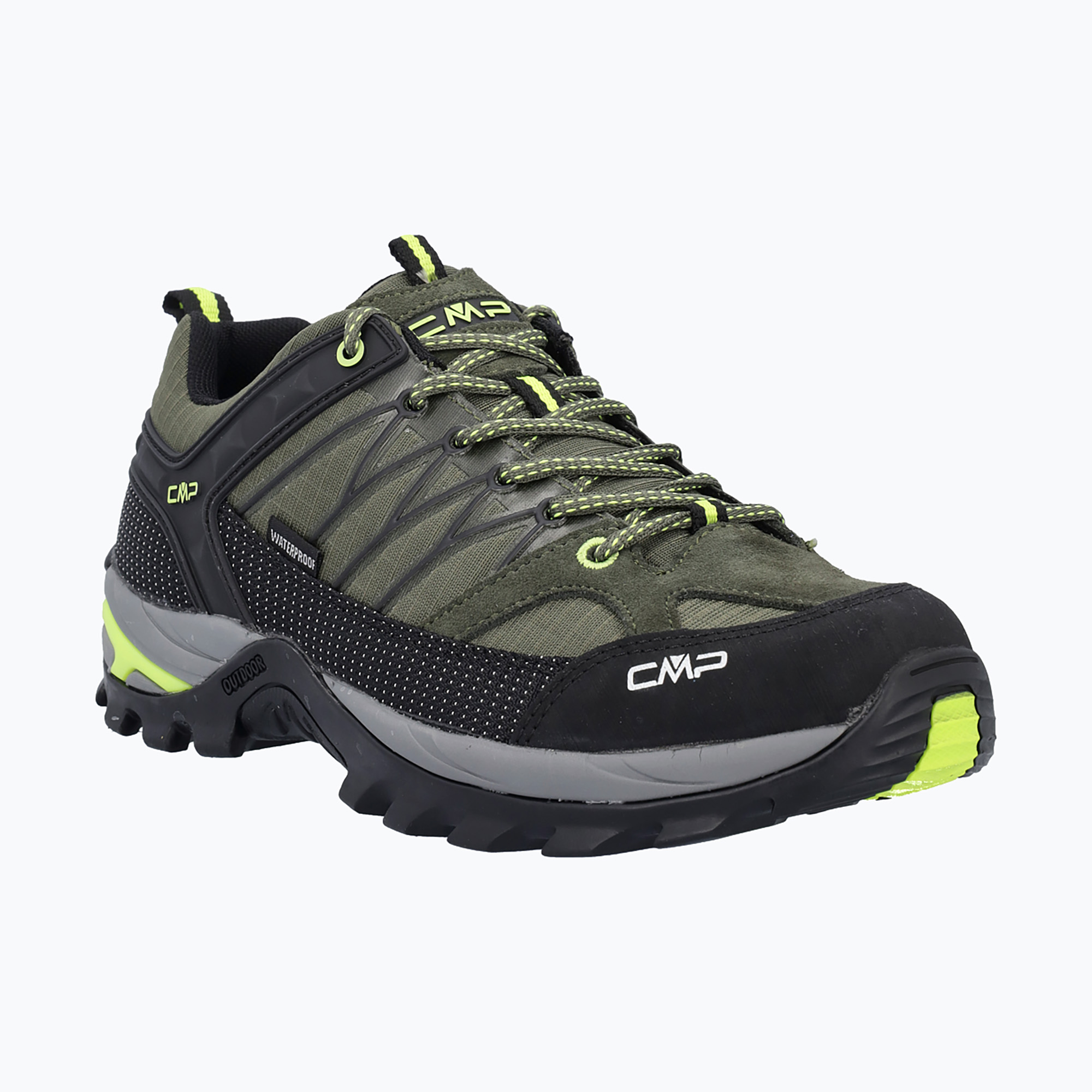 Buty trekkingowe męskie CMP Rigel Low Wp jungle/yellow fluo | WYSYŁKA W 24H | 30 DNI NA ZWROT