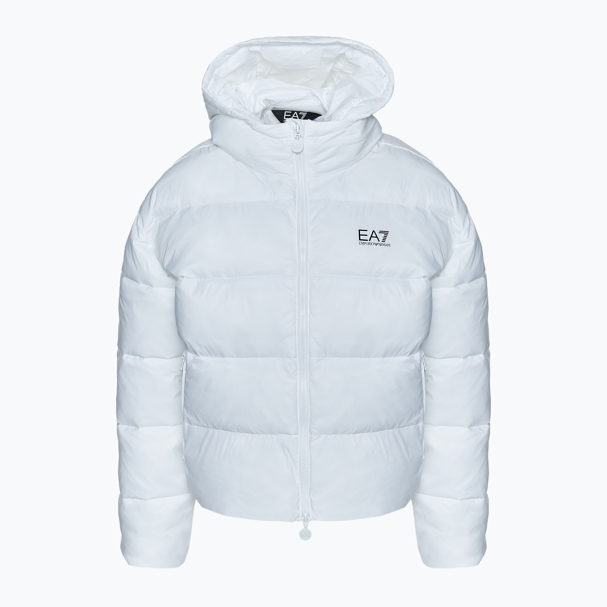 Kurtka damska EA7 Emporio Armani Train Shiny ECO Extra Padded Bomberka white | WYSYŁKA W 24H | 30 DNI NA ZWROT