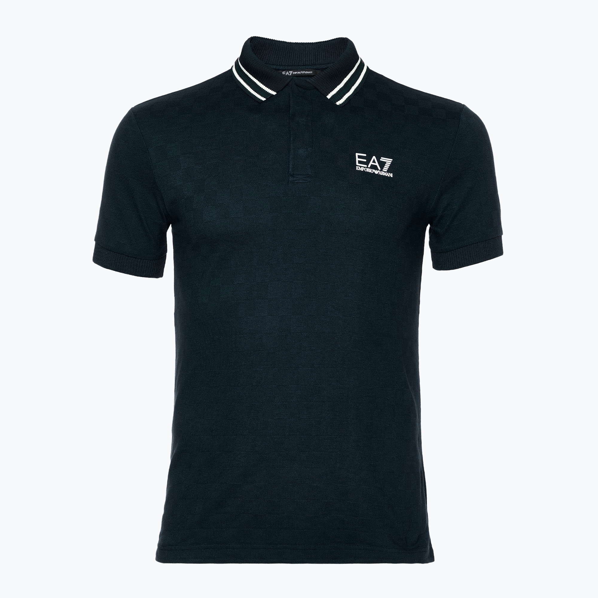 Koszulka męska EA7 Emporio Armani Golf Pro Polo Check armani blue | WYSYŁKA W 24H | 30 DNI NA ZWROT