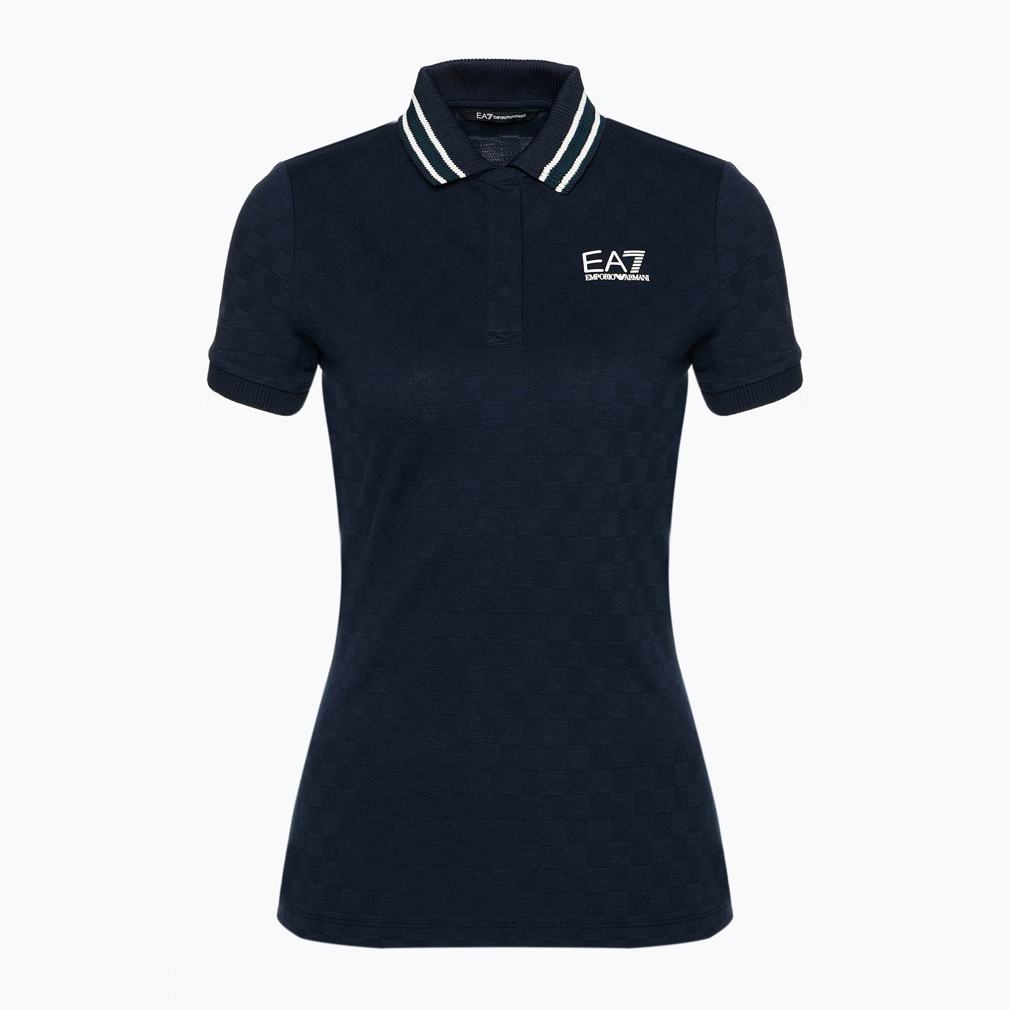 Koszulka damska EA7 Emporio Armani Golf Pro Polo Damier armani blue | WYSYŁKA W 24H | 30 DNI NA ZWROT