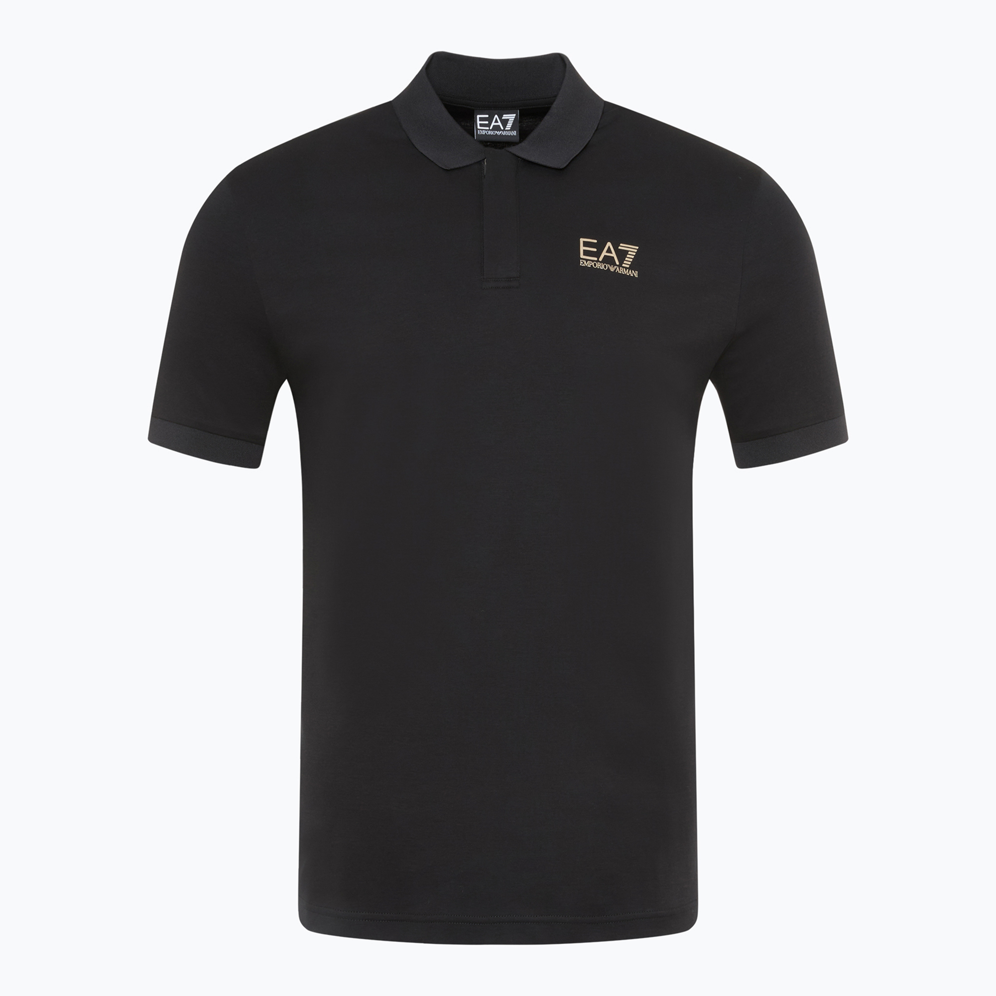 Koszulka męska EA7 Emporio Armani Train 7 Lines Polo black 0200 | WYSYŁKA W 24H | 30 DNI NA ZWROT