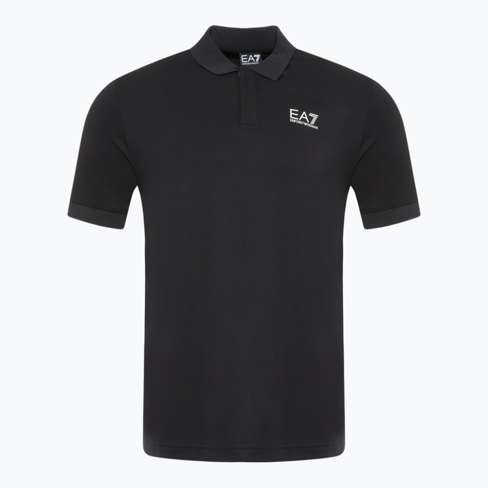 Koszulka męska EA7 Emporio Armani Train 7 Lines Polo black 1200 | WYSYŁKA W 24H | 30 DNI NA ZWROT