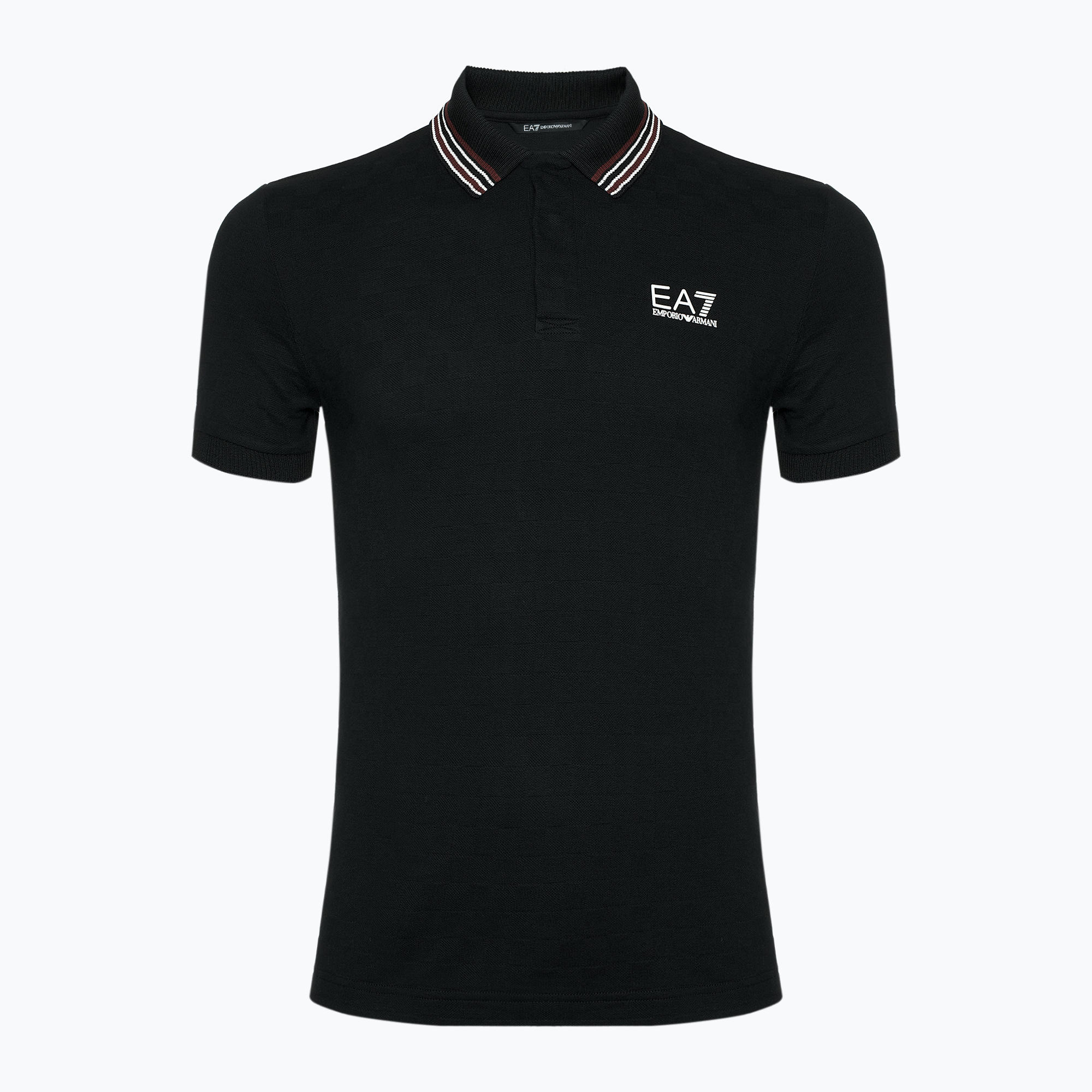 Koszulka męska EA7 Emporio Armani Golf Pro Polo Check black | WYSYŁKA W 24H | 30 DNI NA ZWROT