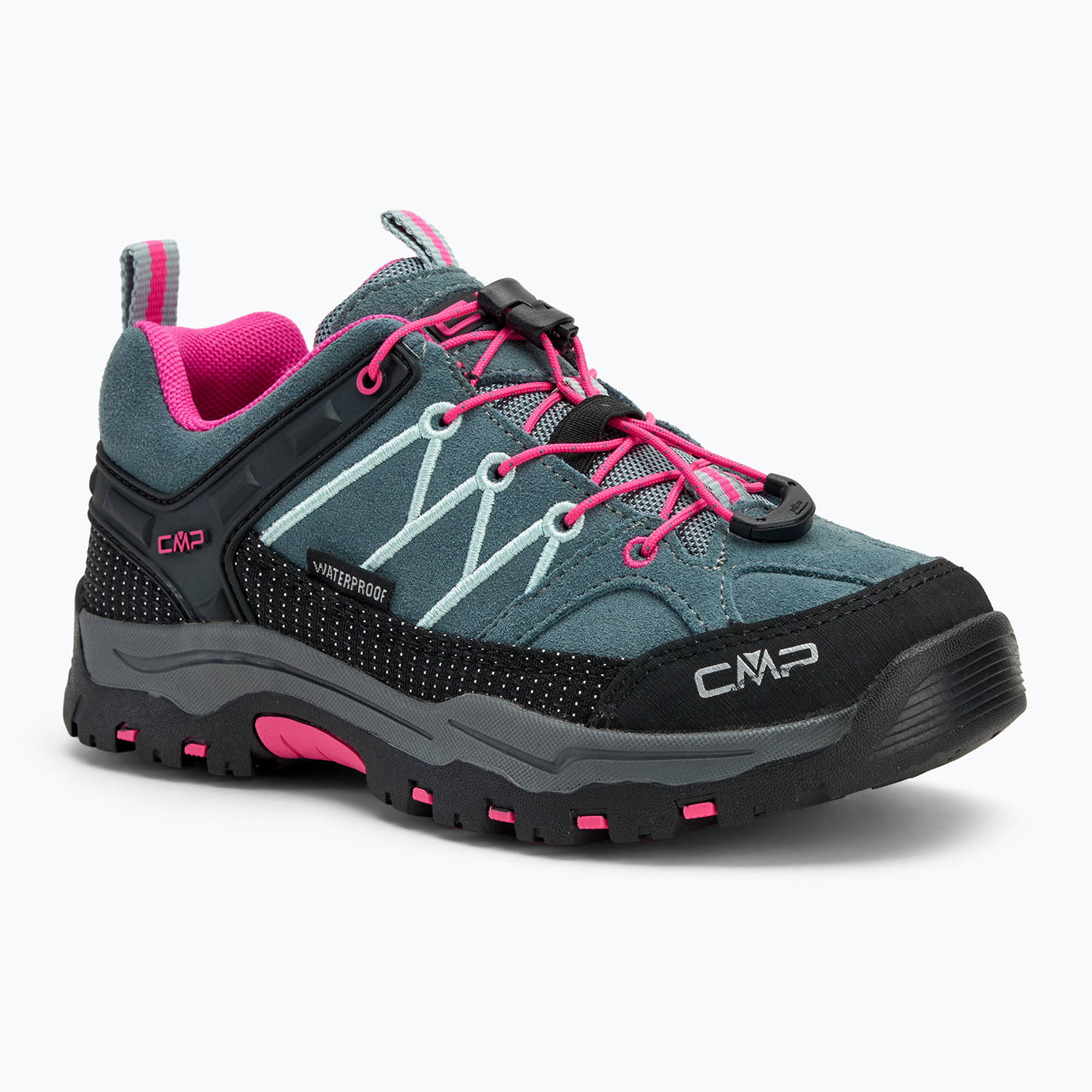 Buty trekkingowe dziecięce CMP Rigel Low Wp mineral green / purple fluo | WYSYŁKA W 24H | 30 DNI NA ZWROT