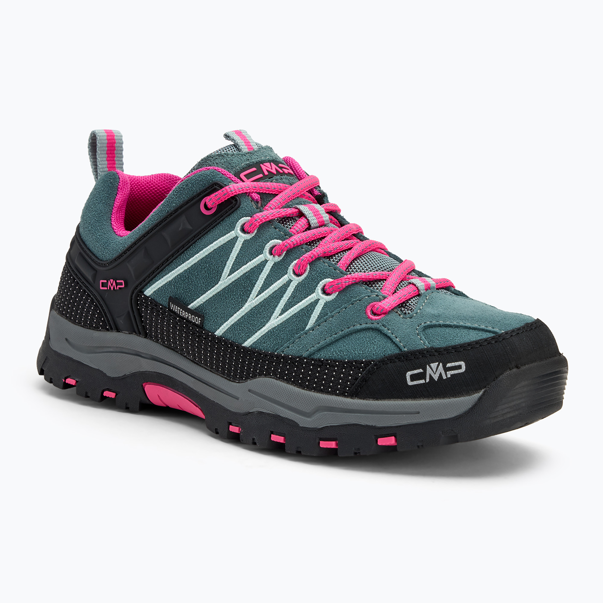 Buty trekkingowe  juniorskie CMP Rigel Low Wp mineral green / purple fluo | WYSYŁKA W 24H | 30 DNI NA ZWROT