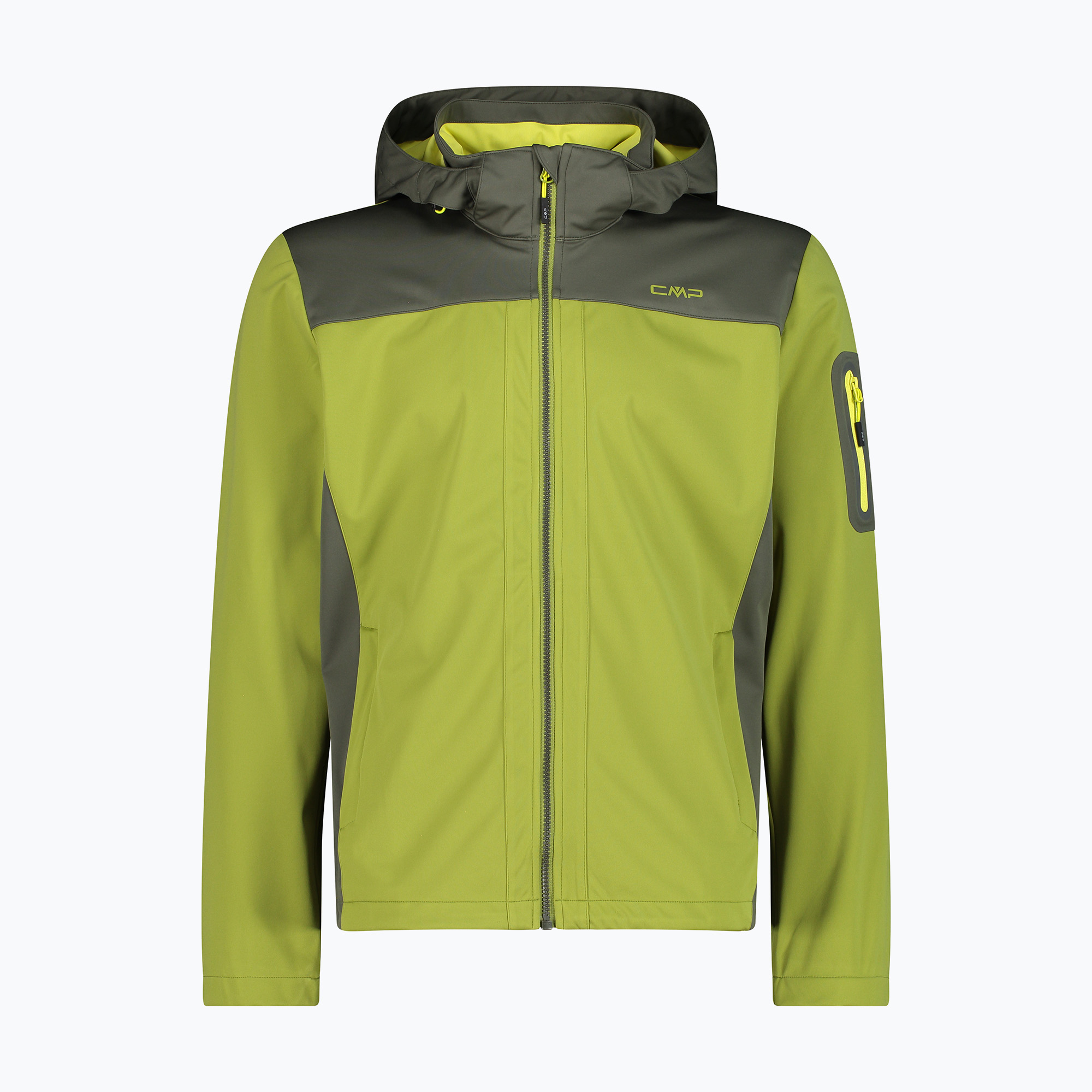 Kurtka softshell męska CMP 39A5027 Zip Hood moss/oil green | WYSYŁKA W 24H | 30 DNI NA ZWROT