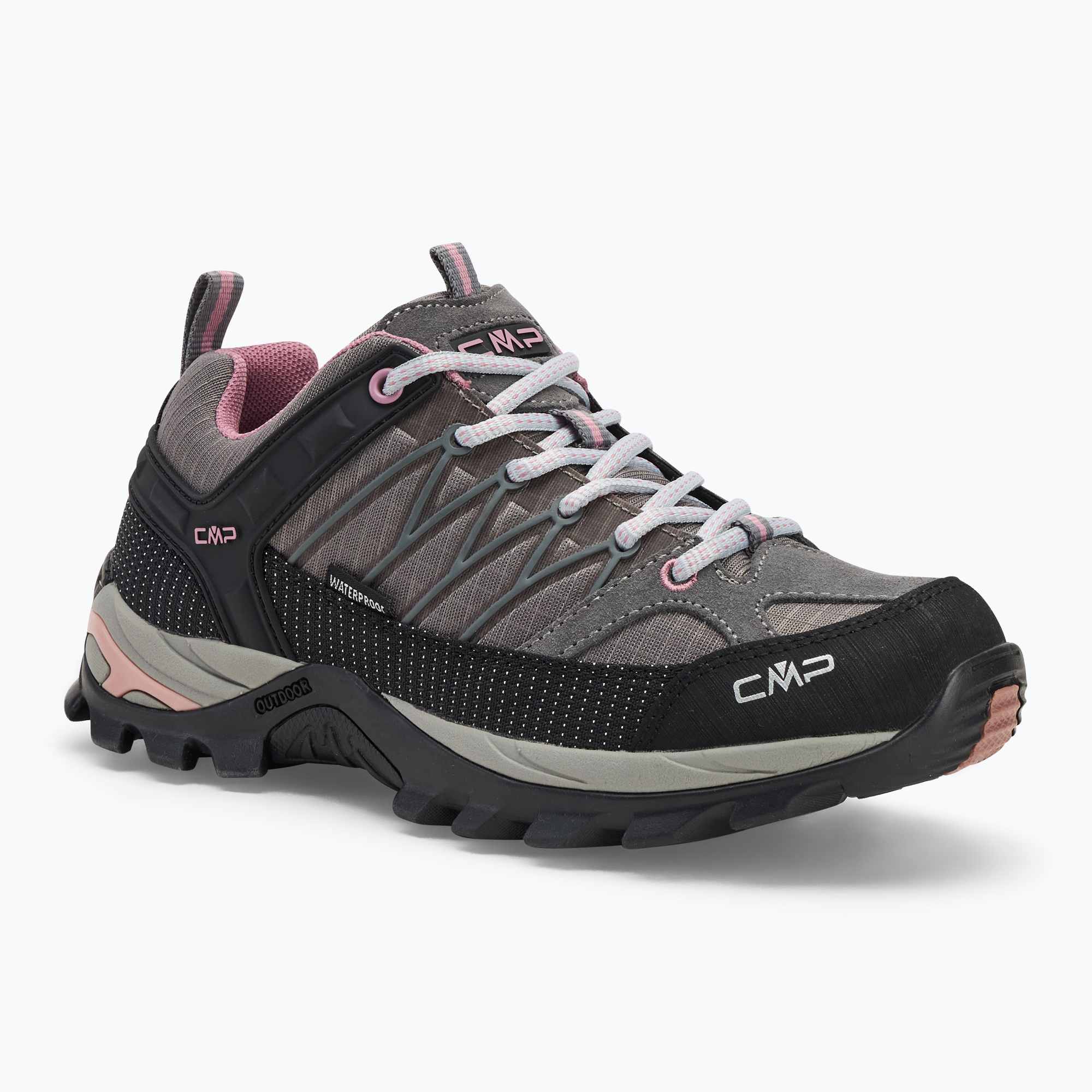 Buty trekkingowe damskie CMP Rigel Low Wp cemento/fard 
