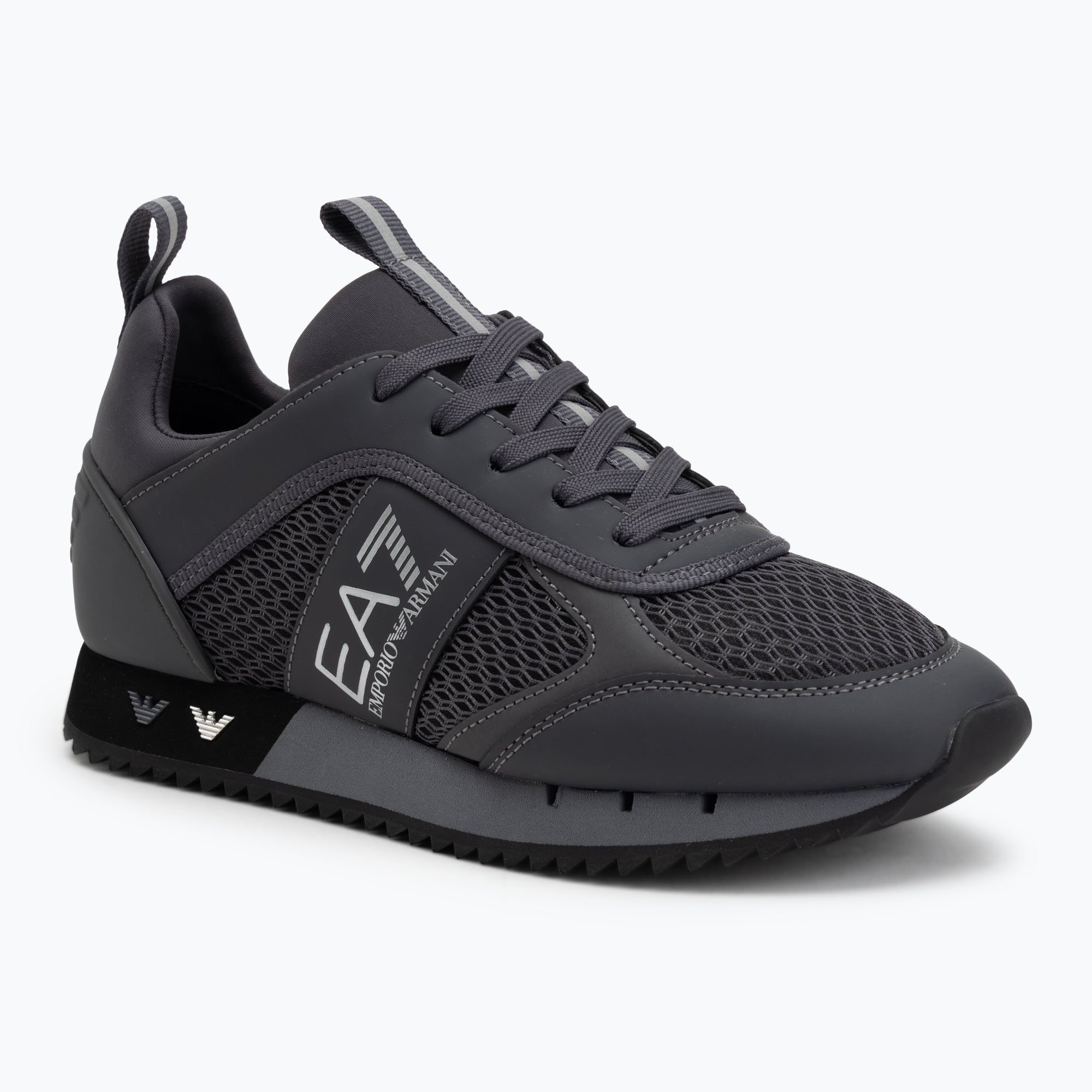 Buty EA7 Emporio Armani Black & White Laces asphalt grey/silv.g7 