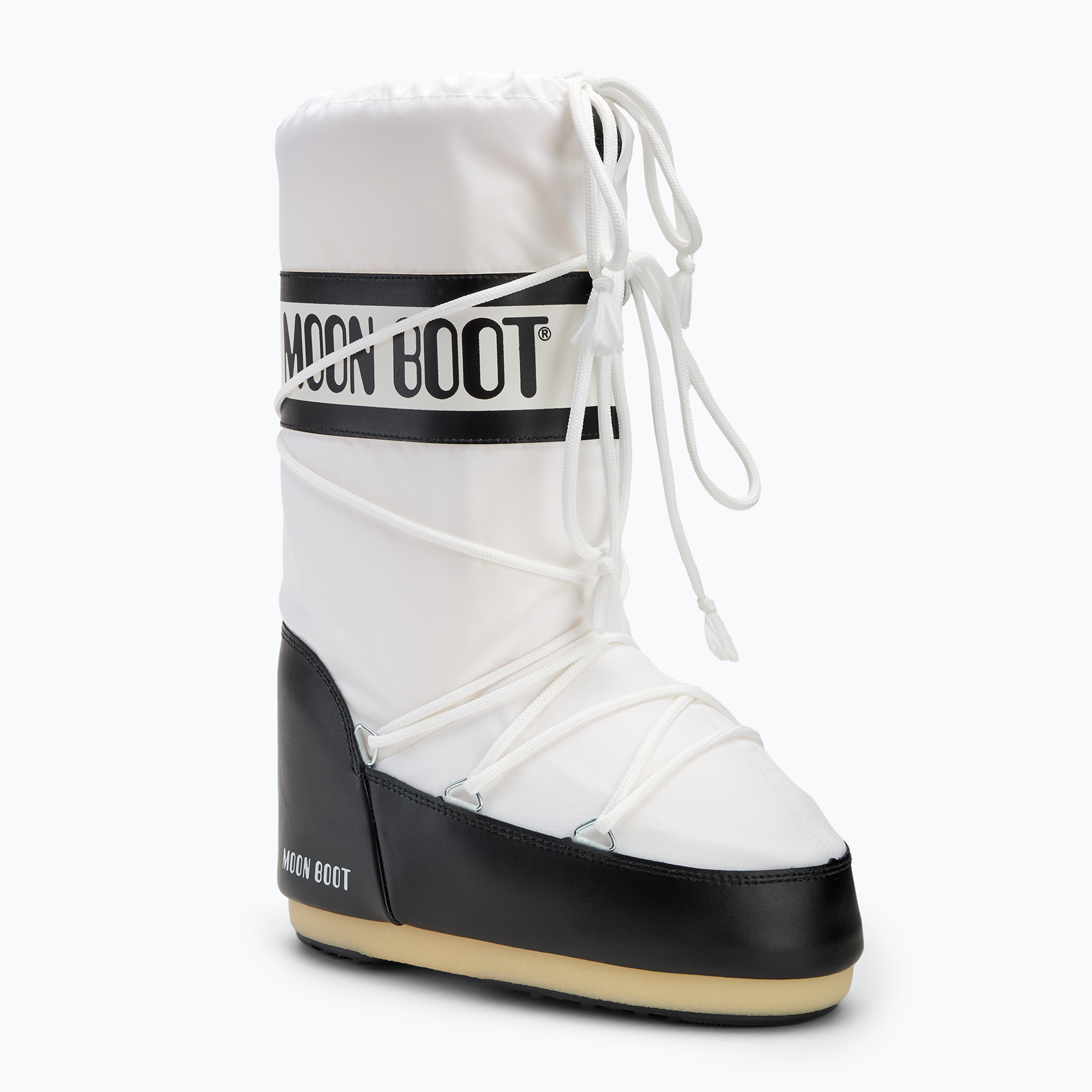 Śniegowce damskie Moon Boot Icon Nylon black/white | WYSYŁKA W 24H | 30 DNI NA ZWROT