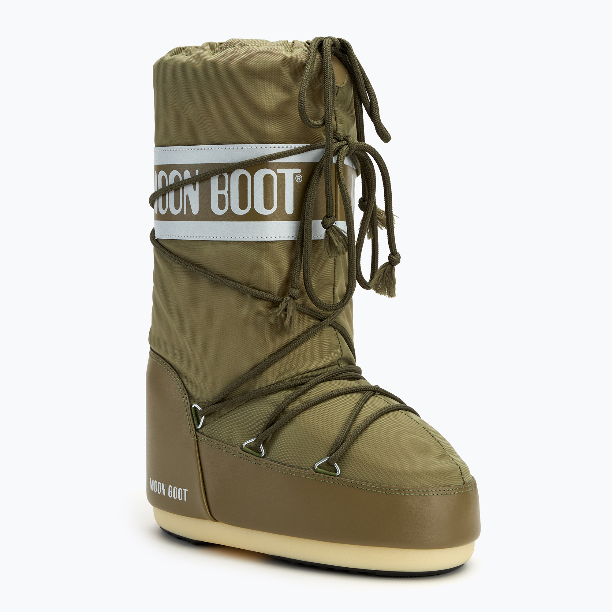 Śniegowce damskie Moon Boot Icon Nylon khaki | WYSYŁKA W 24H | 30 DNI NA ZWROT