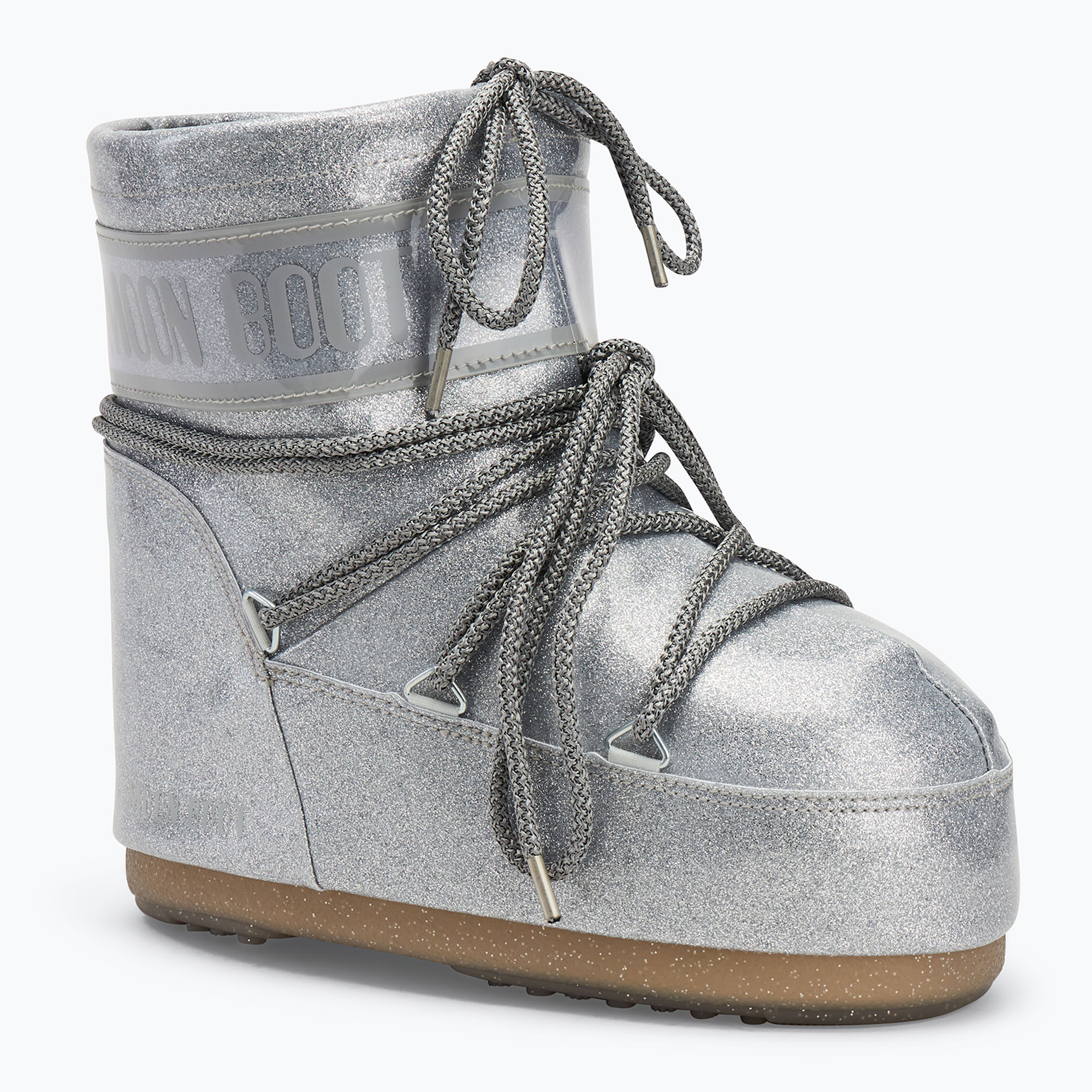 Śniegowce damskie Moon Boot Icon Low Glitter silver | WYSYŁKA W 24H | 30 DNI NA ZWROT