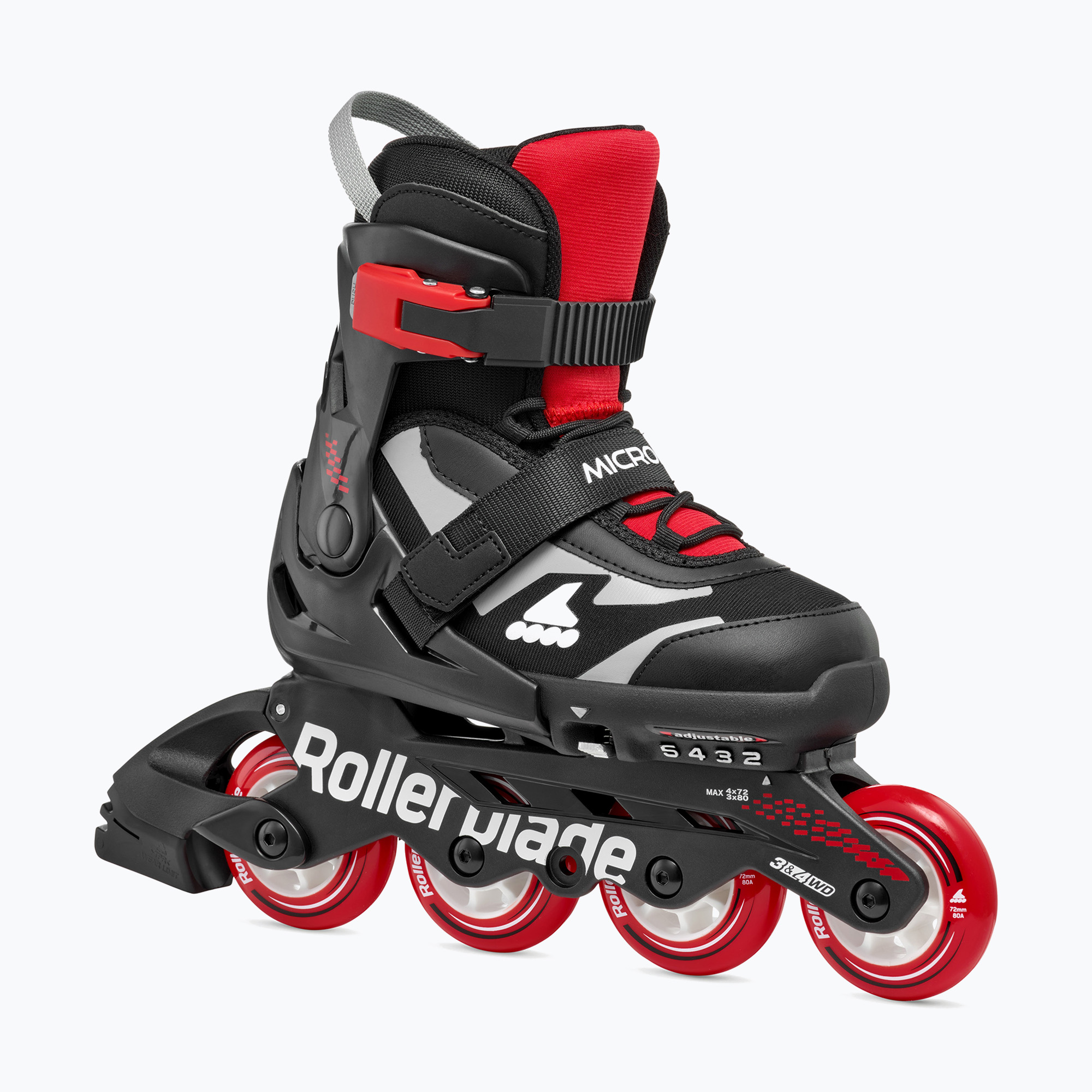 Rolki dziecięce Rollerblade Microblade Jr black/red | WYSYŁKA W 24H | 30 DNI NA ZWROT