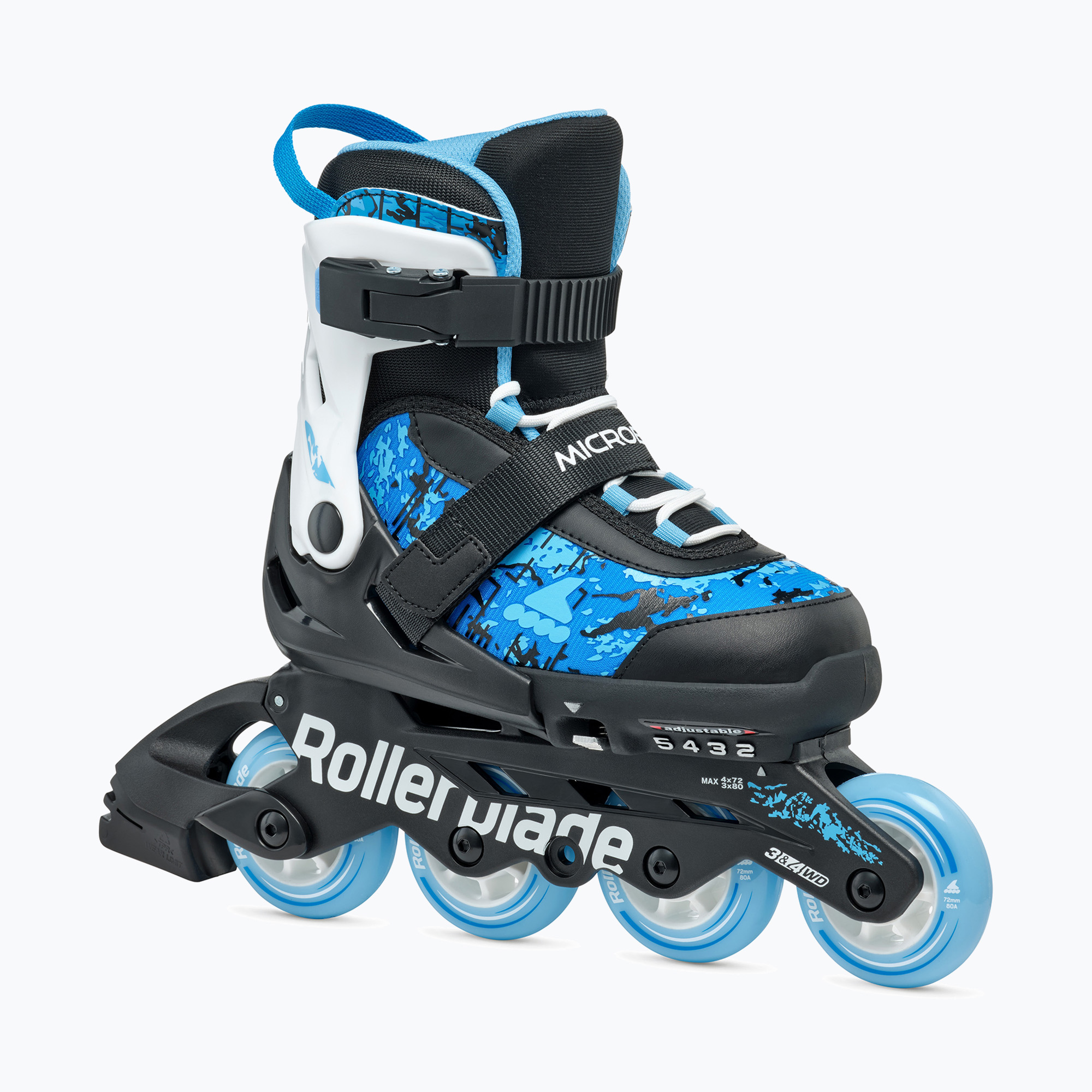 Rolki dziecięce Rollerblade Microblade SL Jr black/sky blue | WYSYŁKA W 24H | 30 DNI NA ZWROT