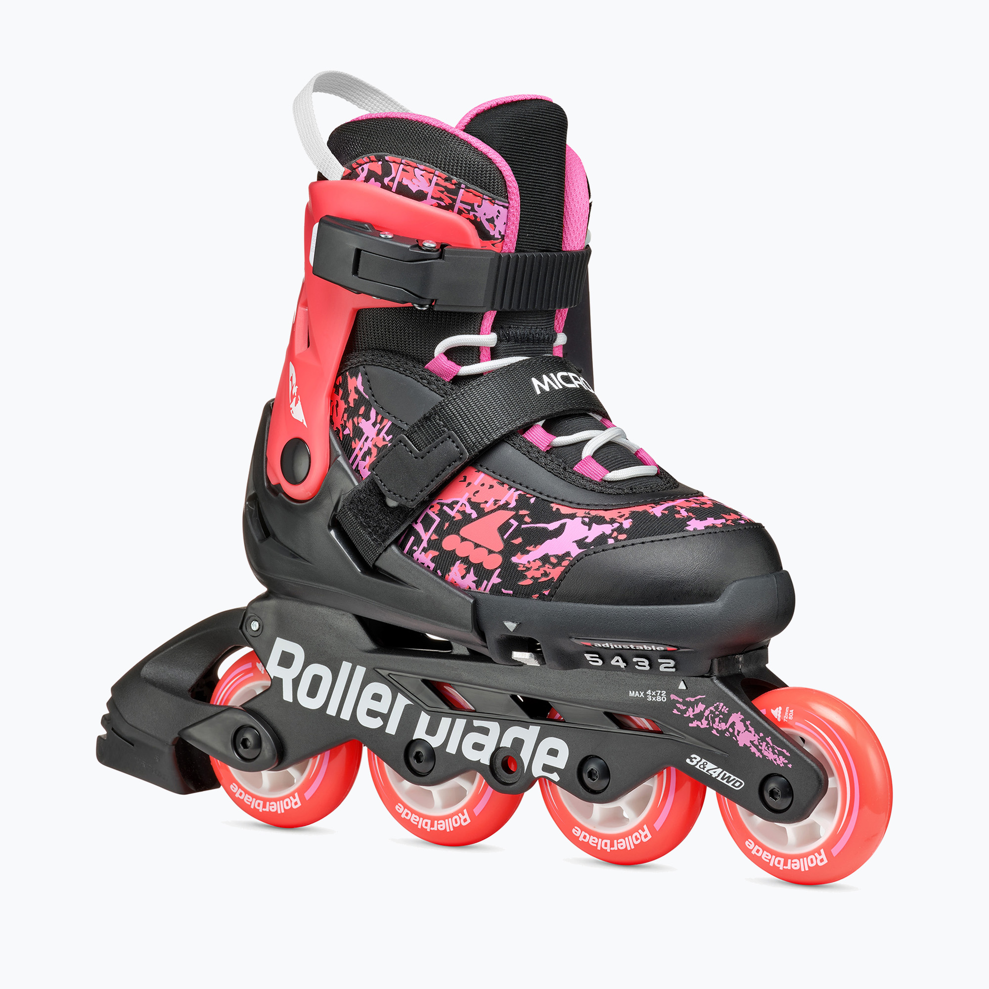 Rolki dziecięce Rollerblade Microblade SL Jr black/coral | WYSYŁKA W 24H | 30 DNI NA ZWROT